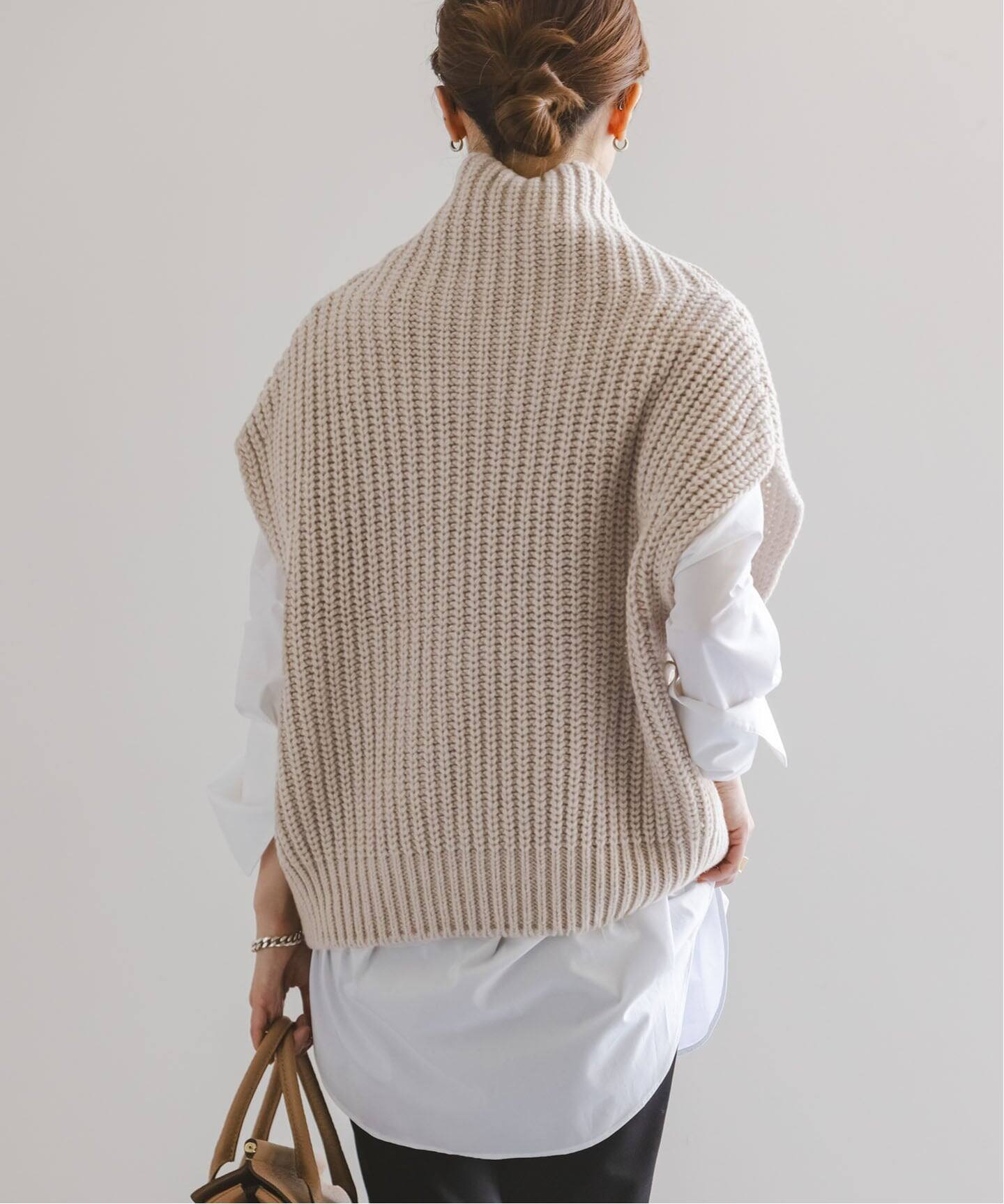 追加》3G片畦ハイネックベスト（ベスト）｜NOBLE（ノーブル）の通販