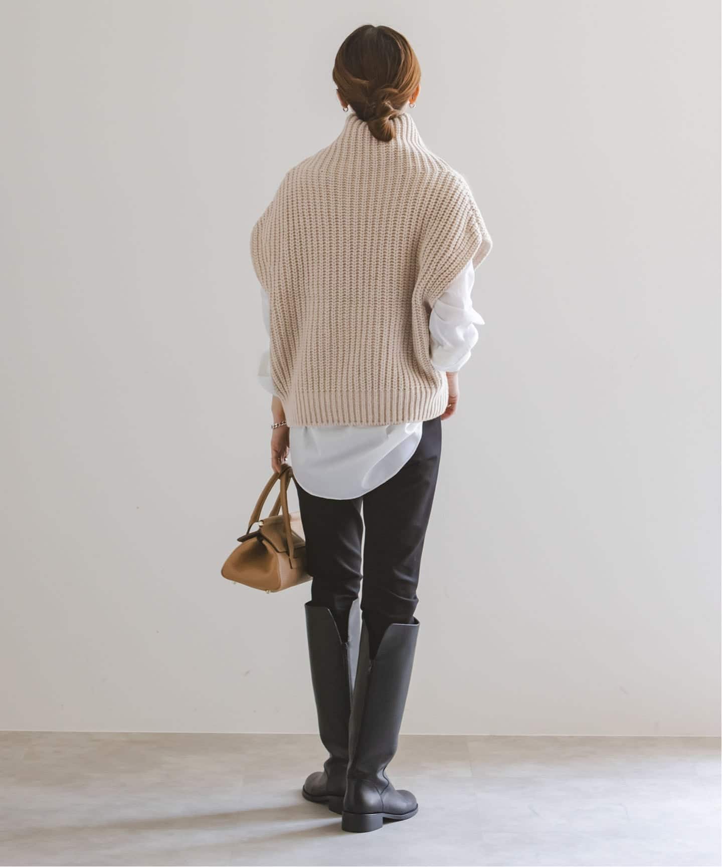 追加》3G片畦ハイネックベスト（ベスト）｜NOBLE（ノーブル）の通販