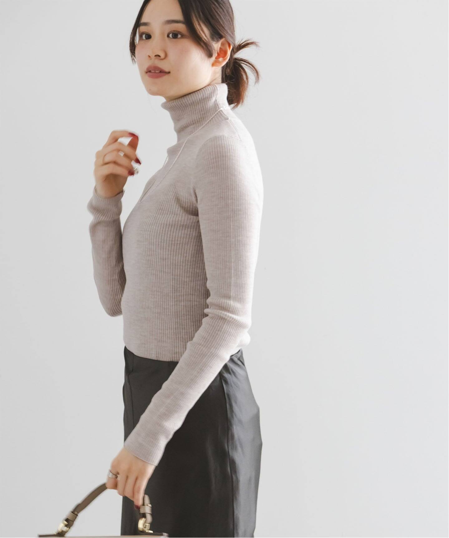 追加》リブタートルネックニット（ニット／セーター）｜NOBLE