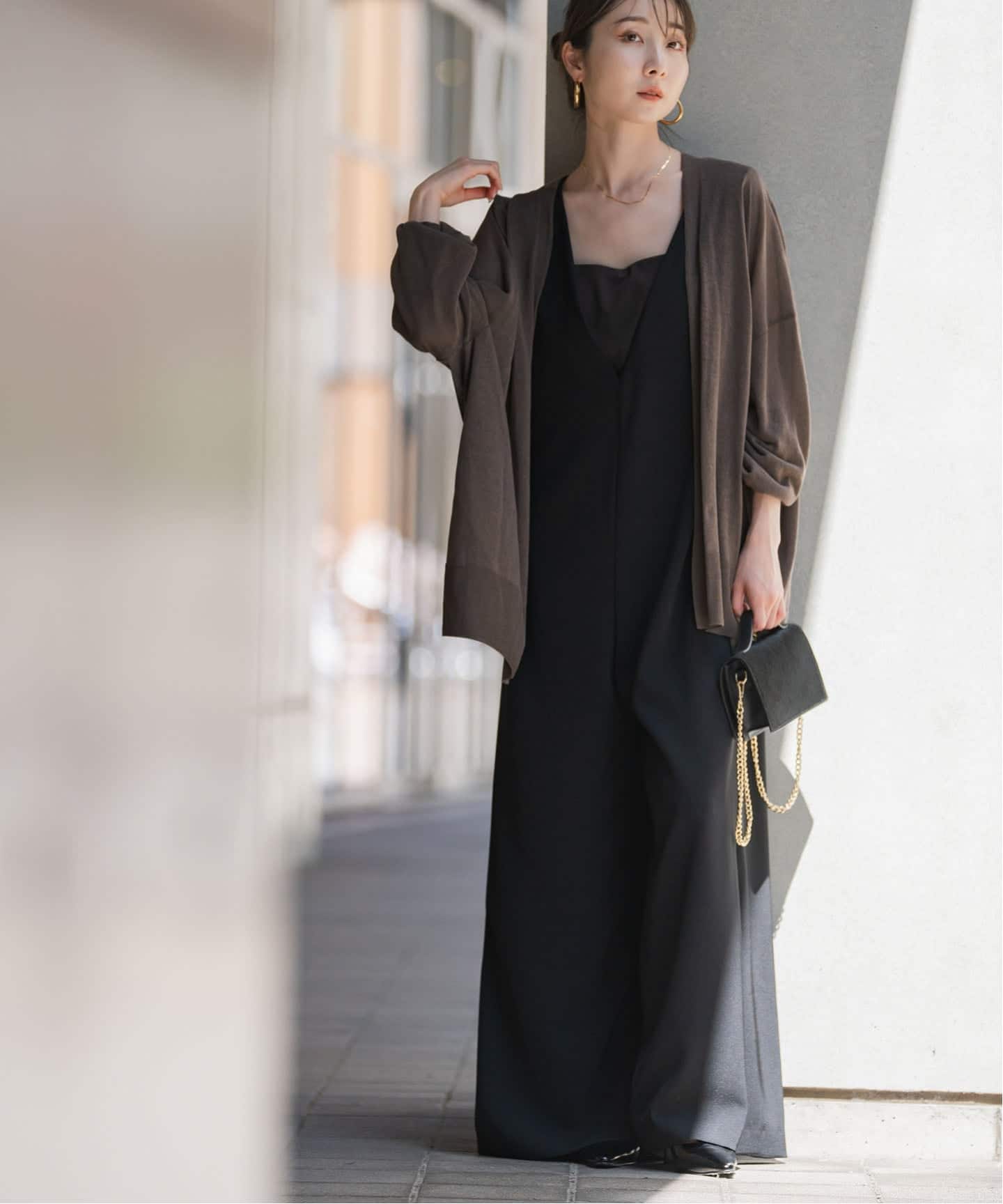 WEB限定追加》【洗える】18Gシアー オーバーサイズカーディガン3