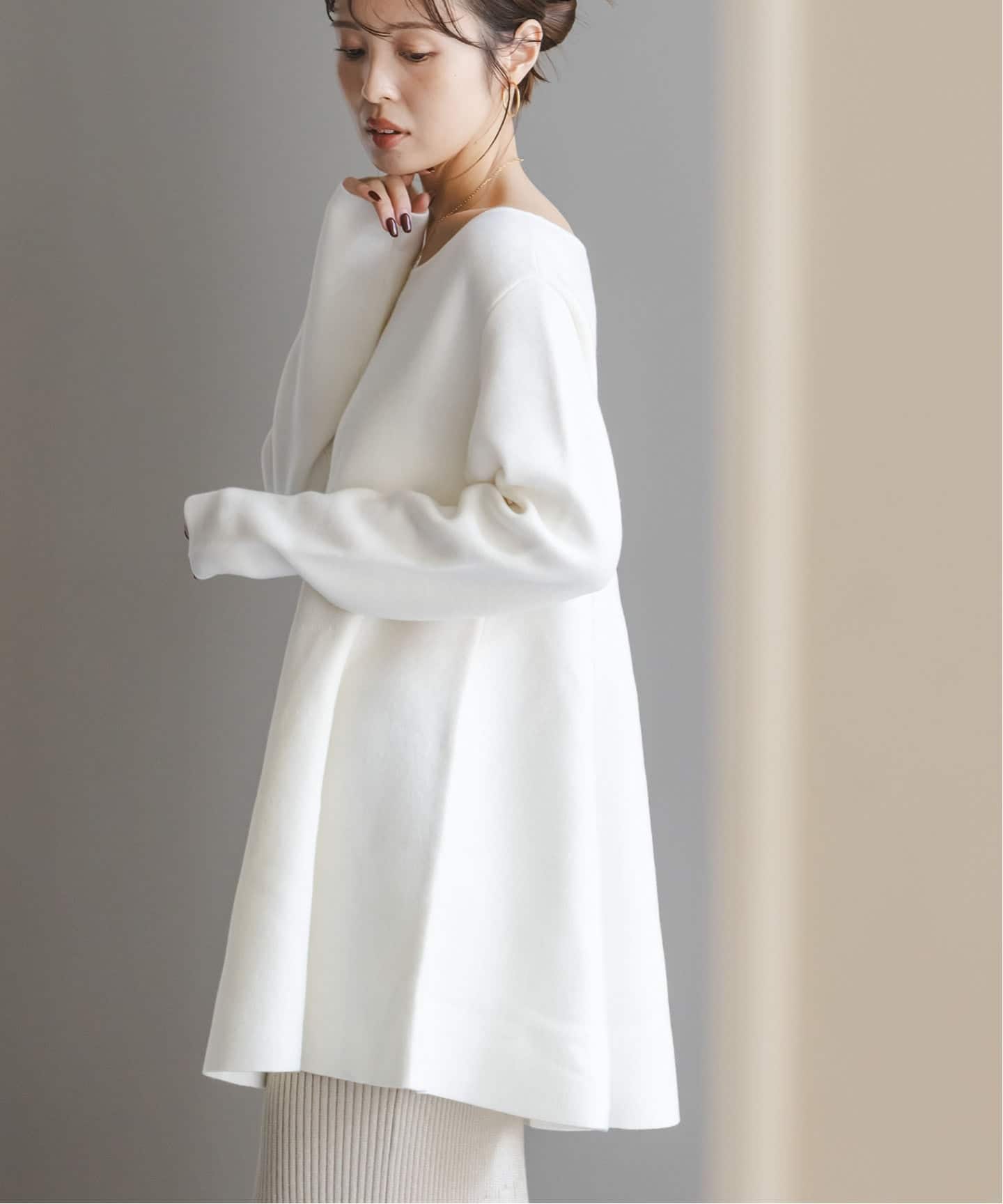 テントライン フレアニット（ニット／セーター）｜NOBLE（ノーブル）の