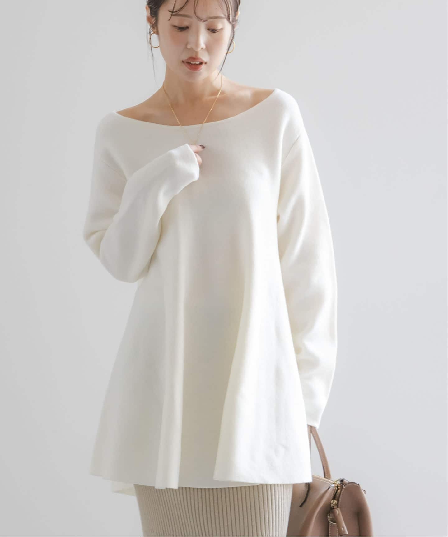 テントライン フレアニット（ニット／セーター）｜NOBLE（ノーブル）の