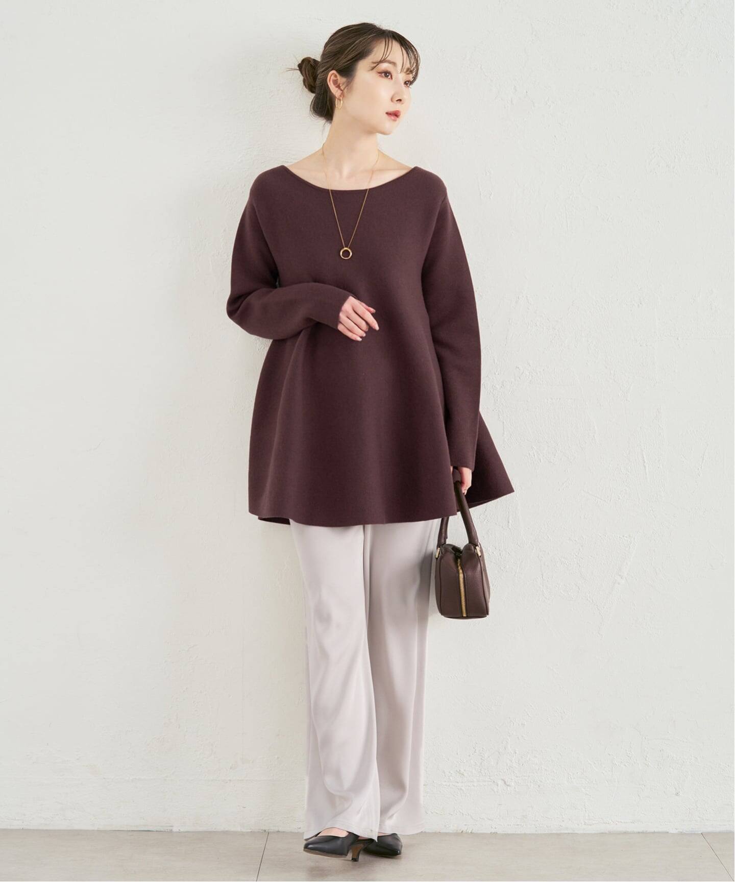 追加》テントライン フレアニット（ニット／セーター）｜NOBLE