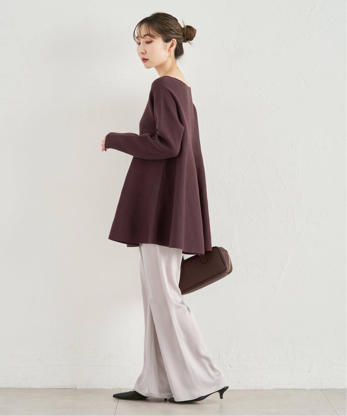 追加》テントライン フレアニット（ニット／セーター）｜NOBLE