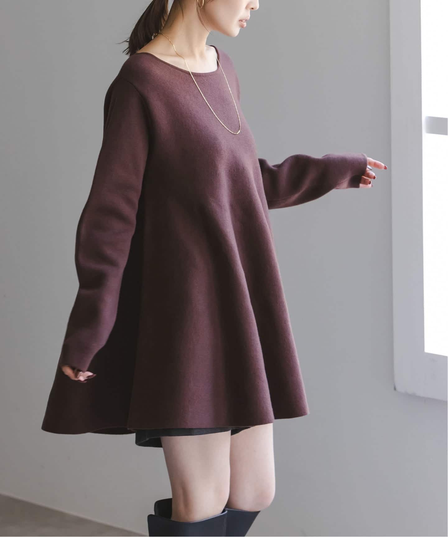 追加》テントライン フレアニット（ニット／セーター）｜NOBLE