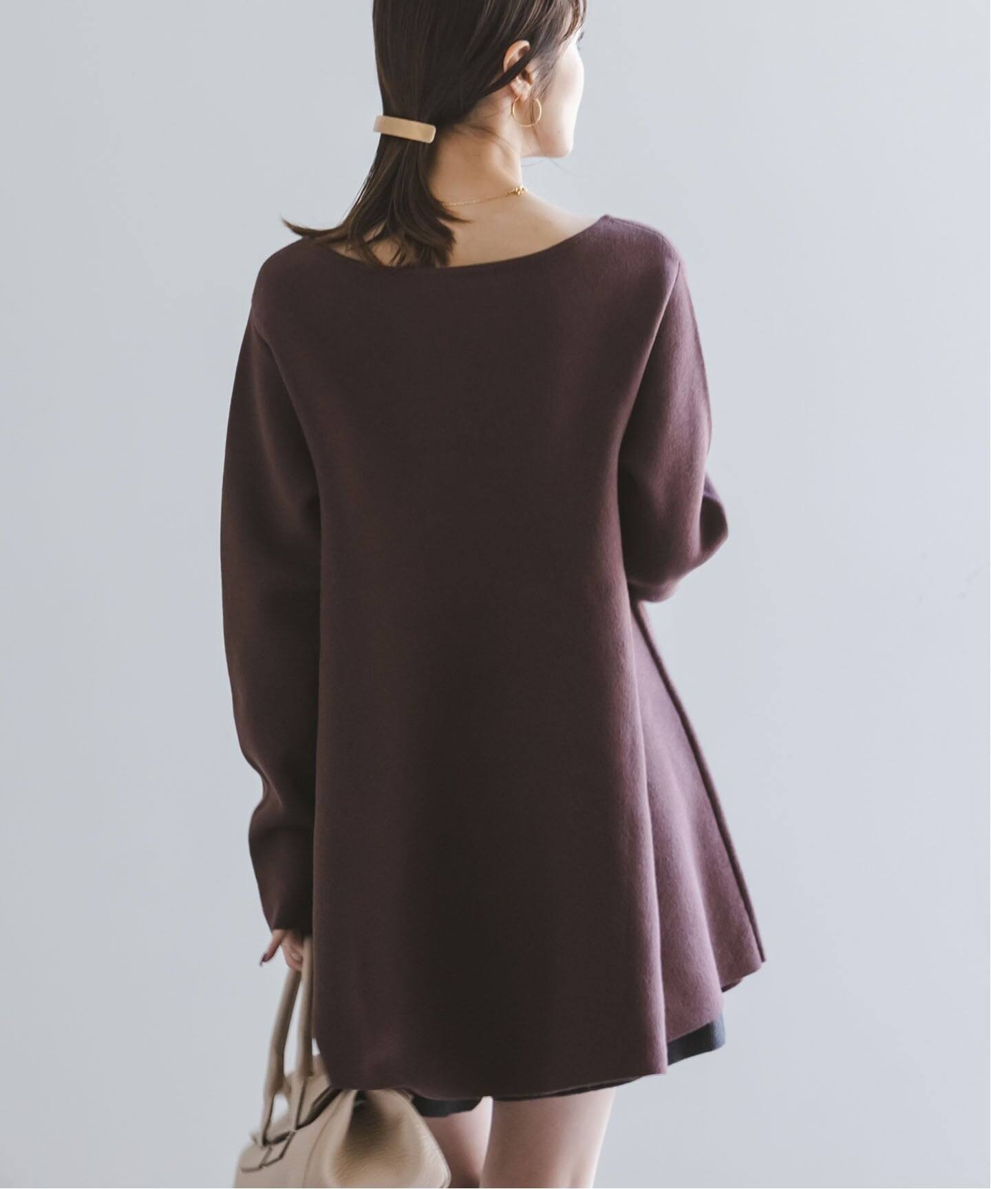 追加》テントライン フレアニット（ニット／セーター）｜NOBLE