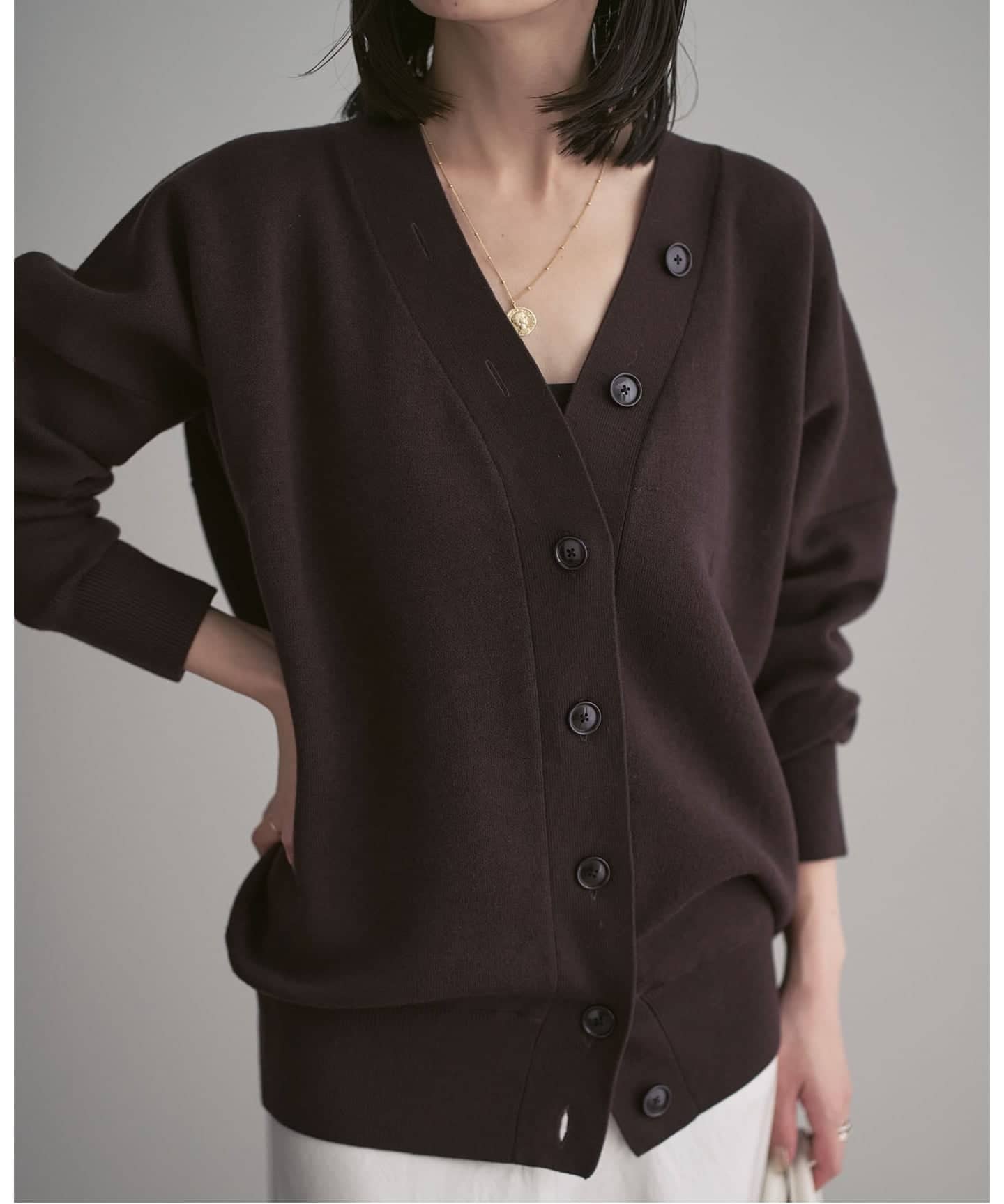 追加》Vネックドルマンカーディガン（カーディガン）｜NOBLE（ノーブル