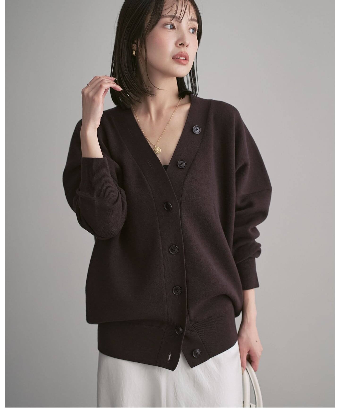 追加》Vネックドルマンカーディガン（カーディガン）｜NOBLE（ノーブル