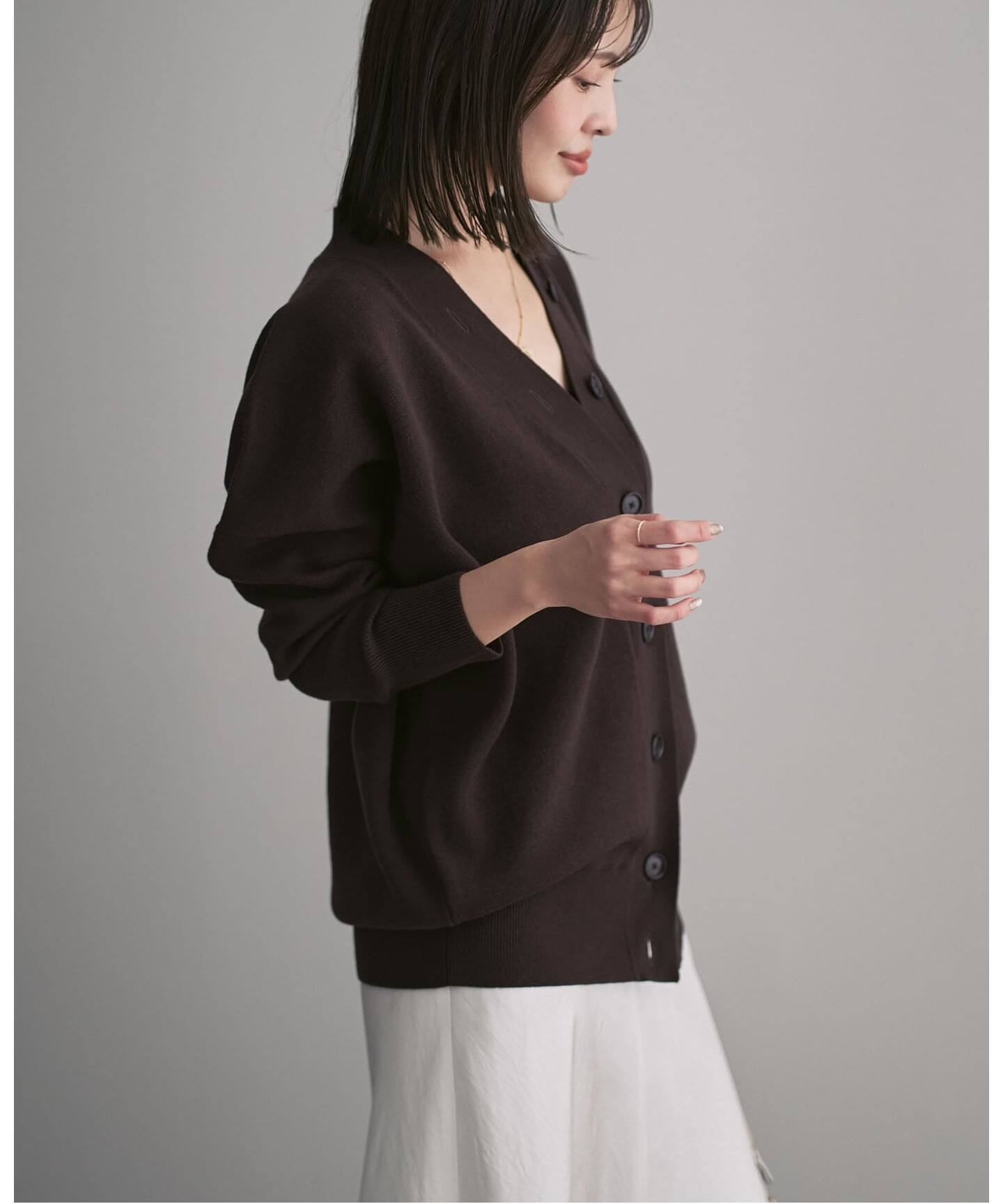 追加》Vネックドルマンカーディガン（カーディガン）｜NOBLE（ノーブル