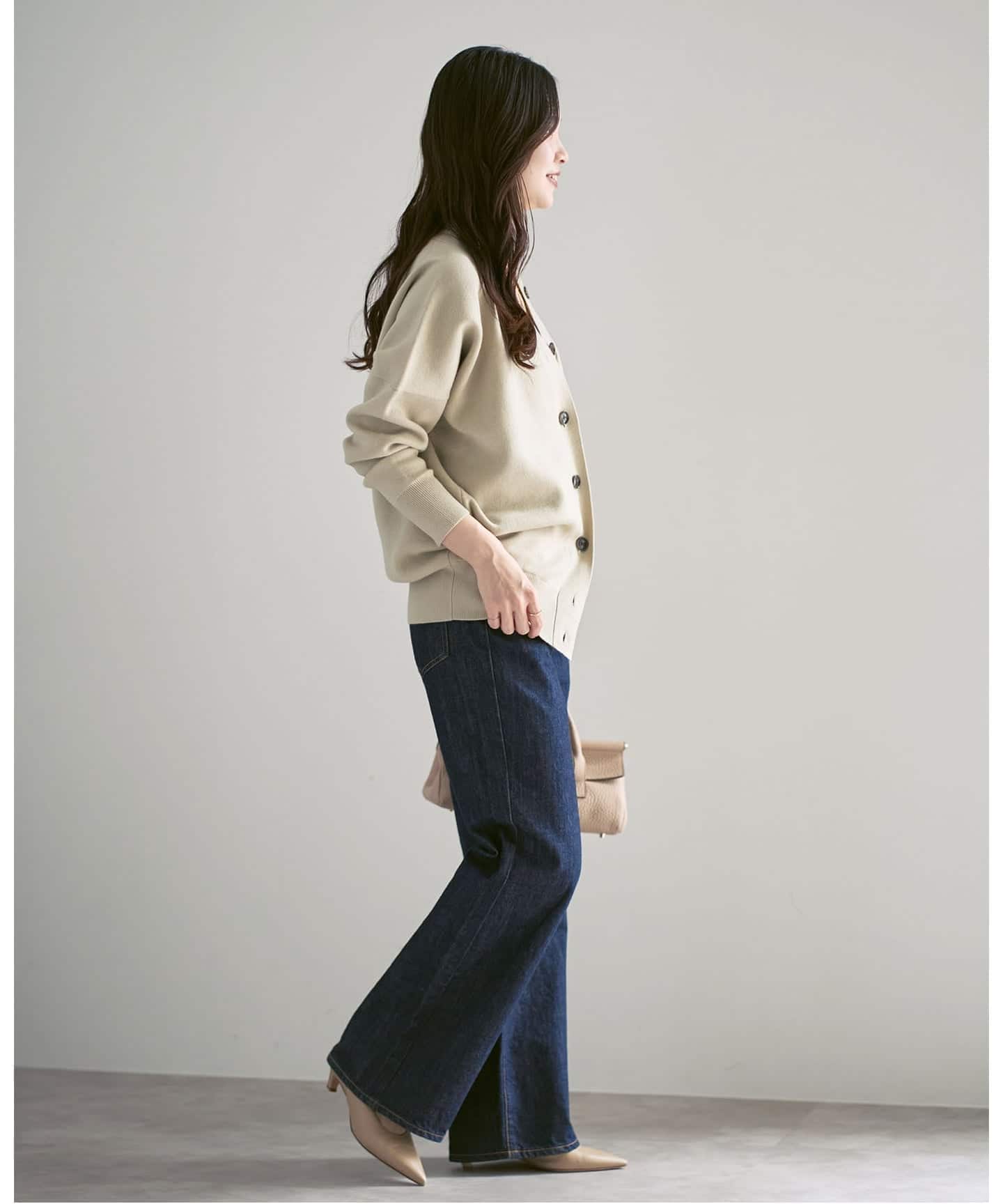 ピンク Vネック ボタン付きカーディガン 追加》Vネックドルマンカーディガン（カーディガン）｜NOBLE（ノーブル