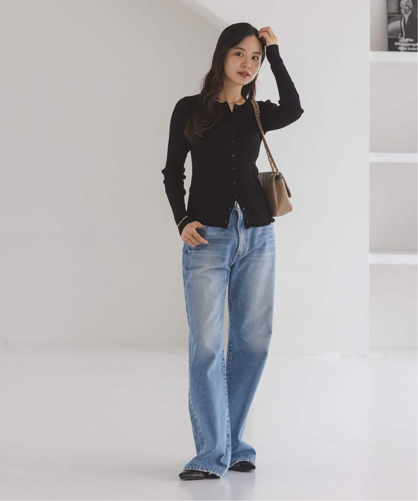 CO/SILK リブカーディガン（カーディガン）｜NOBLE（ノーブル）の通販