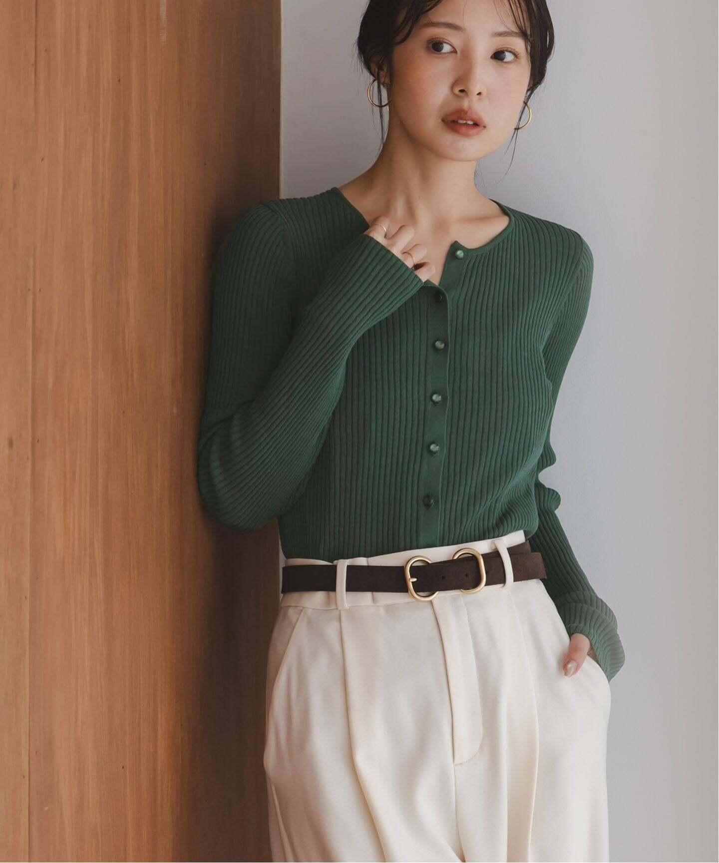 極美品✨Noble ノーブル ブライトネップロングカーディガン ブラック CO/SILK リブカーディガン（カーディガン）｜NOBLE（ノーブル）の通販