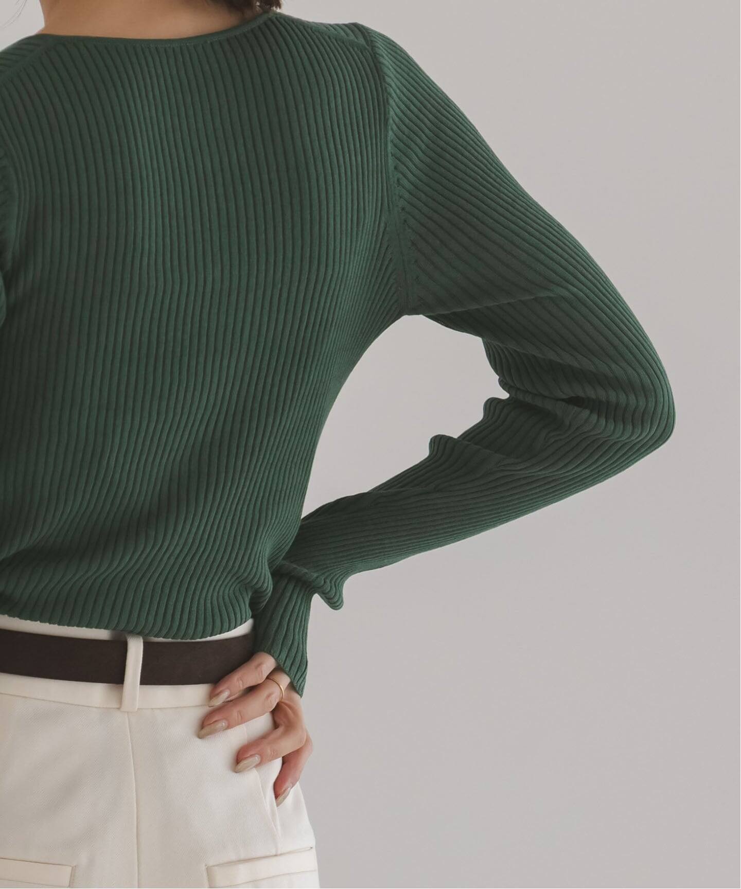 CO/SILK リブカーディガン（カーディガン）｜NOBLE（ノーブル）の通販