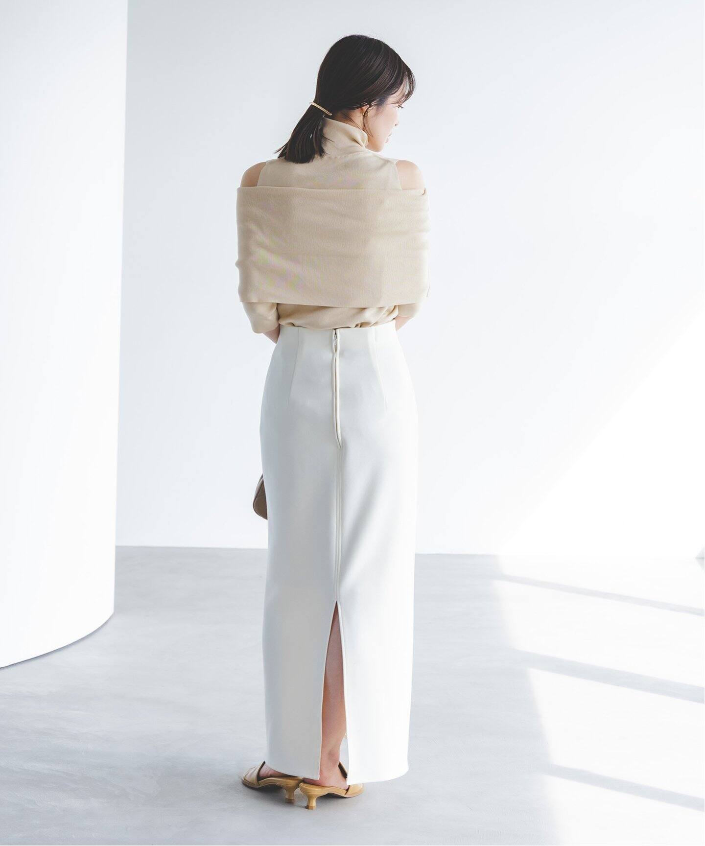 追加》ハイネックオフショルニット（ニット／セーター）｜NOBLE  