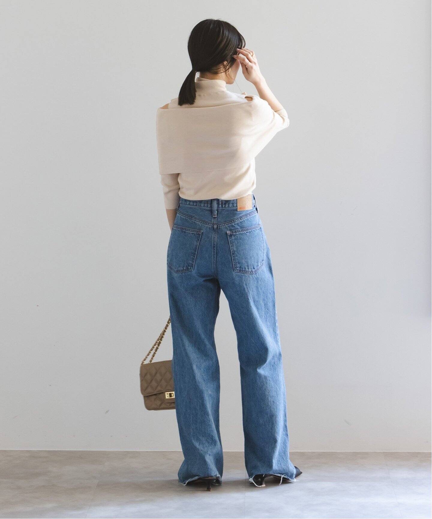 追加》ハイネックオフショルニット（ニット／セーター）｜NOBLE  