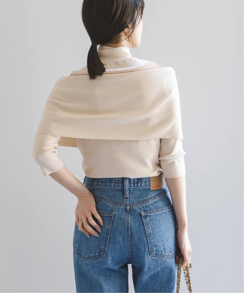 追加》ハイネックオフショルニット（ニット／セーター）｜NOBLE  