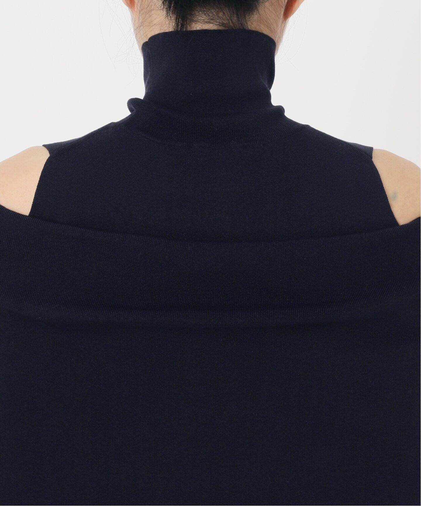 2025年購入／新品未使用／NOBLE ハイネックオフショルニット 追加》ハイネックオフショルニット（ニット／セーター）｜NOBLE