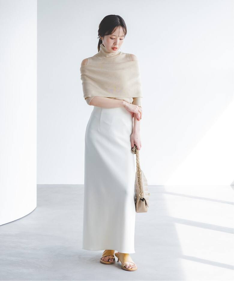 追加》ハイネックオフショルニット（ニット／セーター）｜NOBLE  