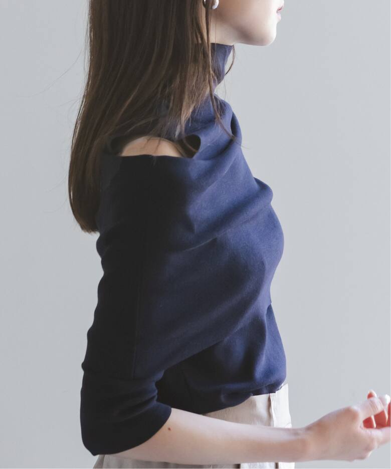 追加》ハイネックオフショルニット（ニット／セーター）｜NOBLE  