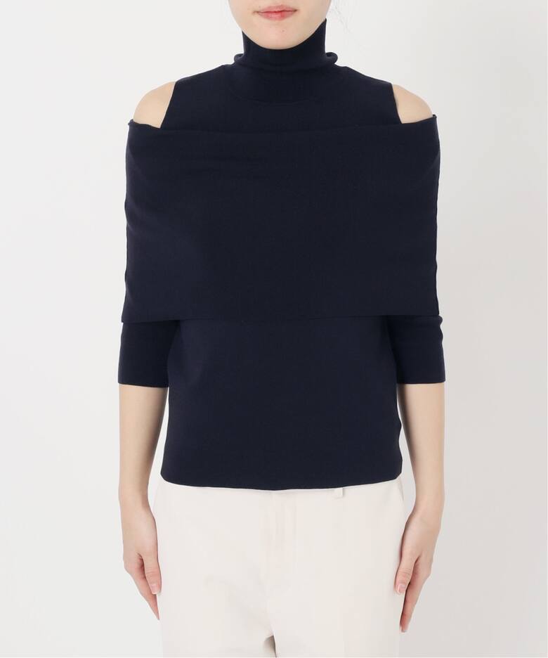 追加》ハイネックオフショルニット（ニット／セーター）｜NOBLE  