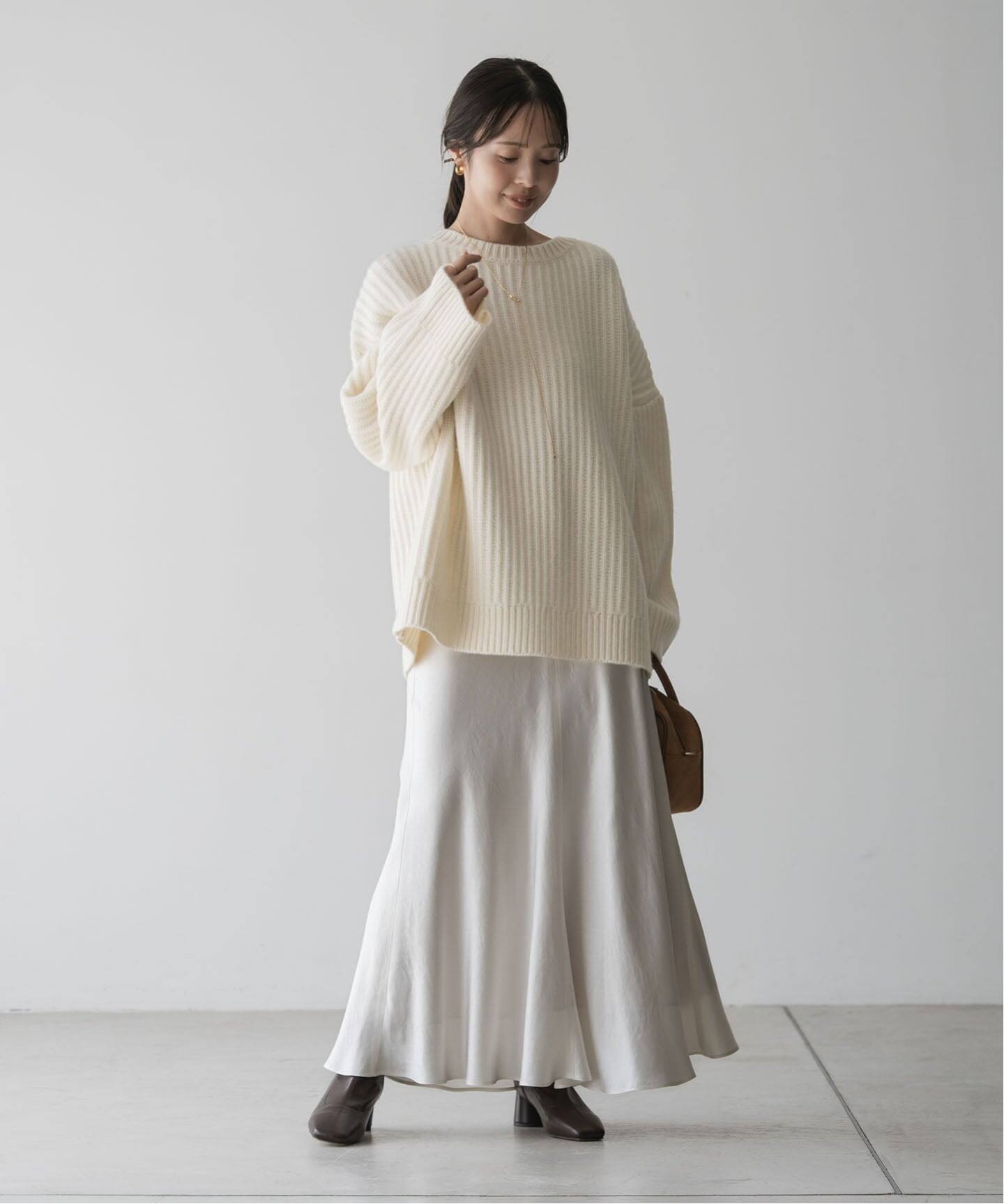 片畦ビッグニット（ニット／セーター）｜NOBLE（ノーブル）の通販