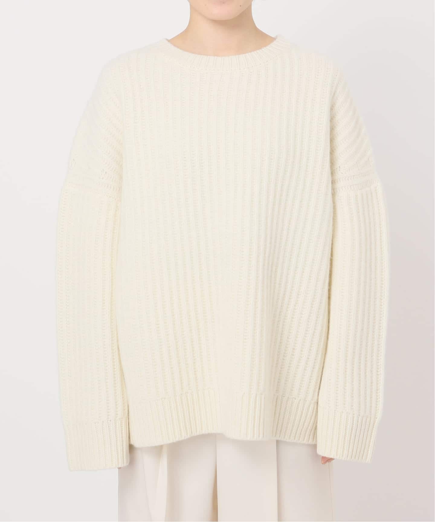 片畦ビッグニット（ニット／セーター）｜NOBLE（ノーブル）の通販