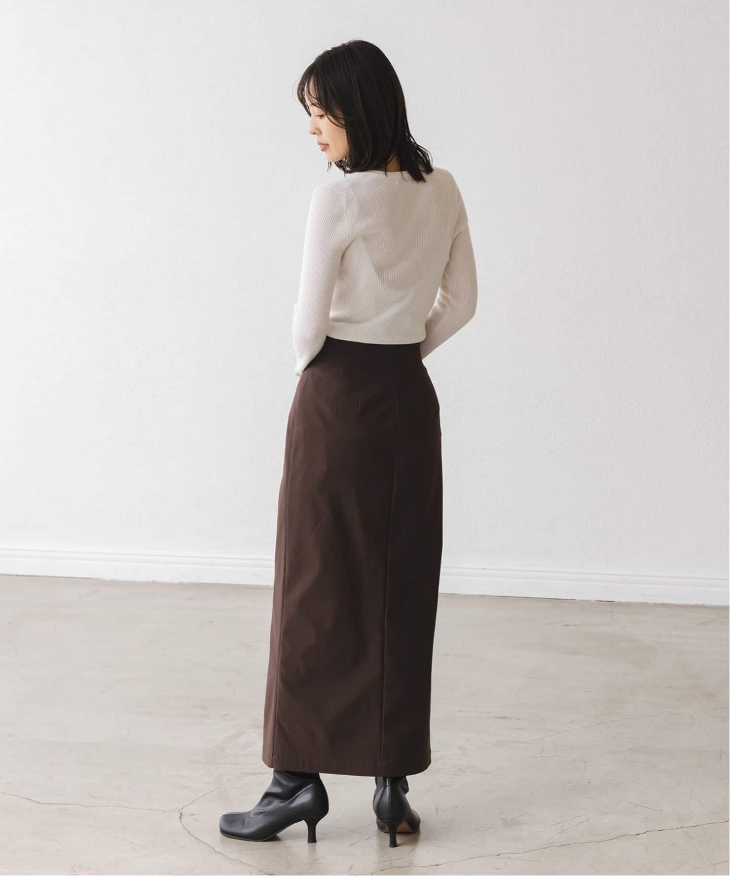 追加》リブクルーネックニット（ニット／セーター）｜NOBLE