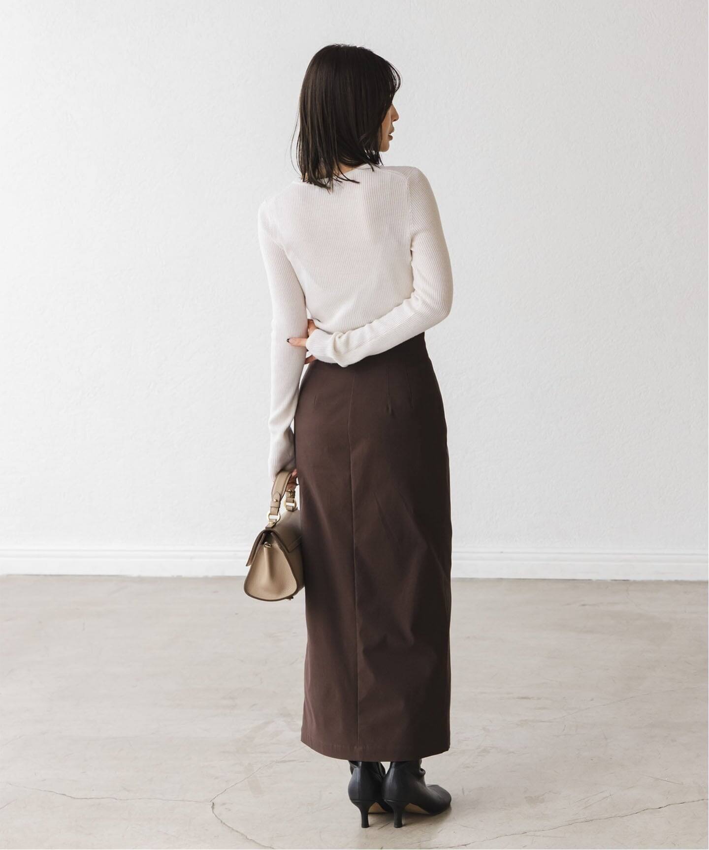 追加》リブクルーネックニット（ニット／セーター）｜NOBLE（ノーブル