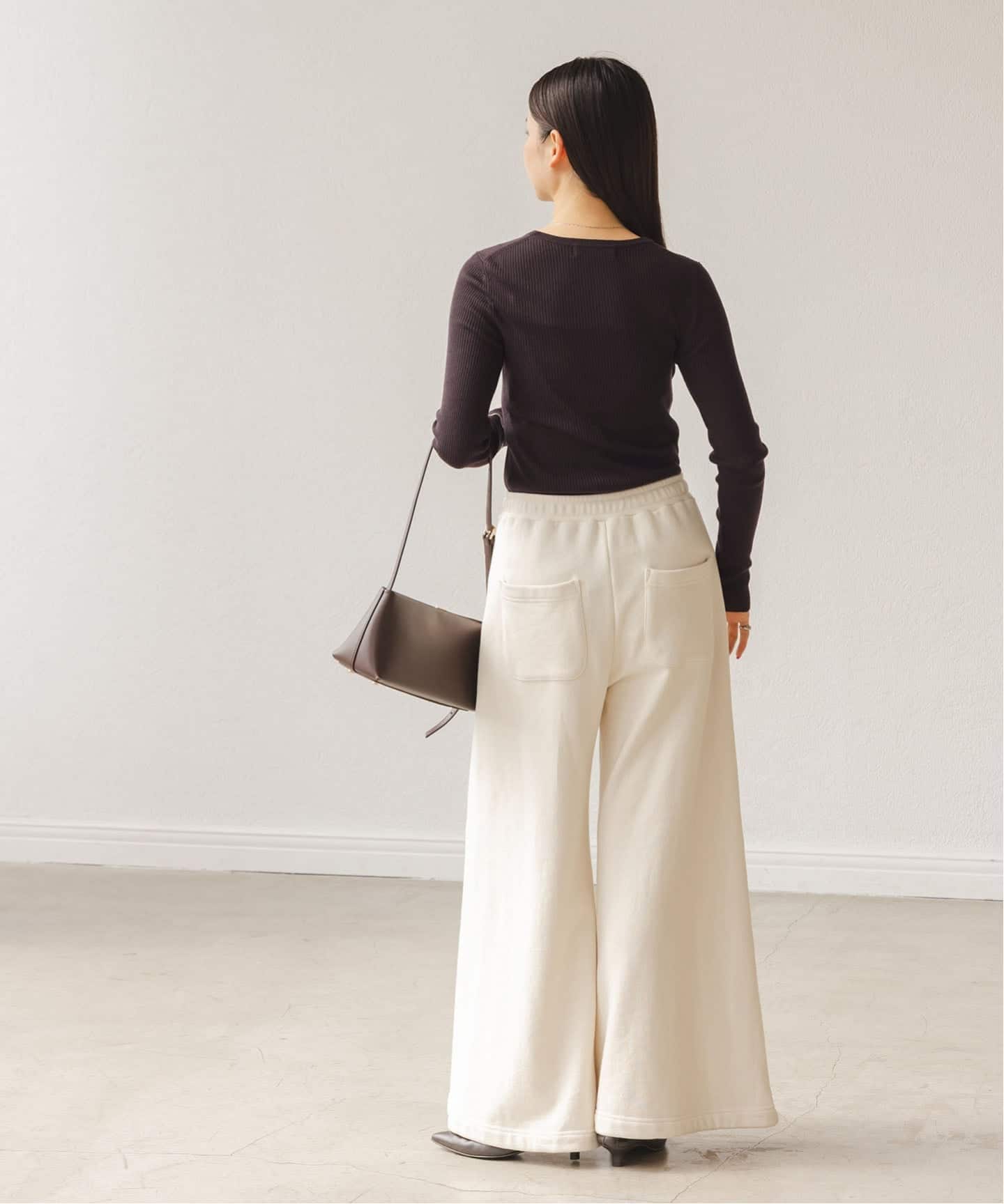 追加》リブクルーネックニット（ニット／セーター）｜NOBLE（ノーブル