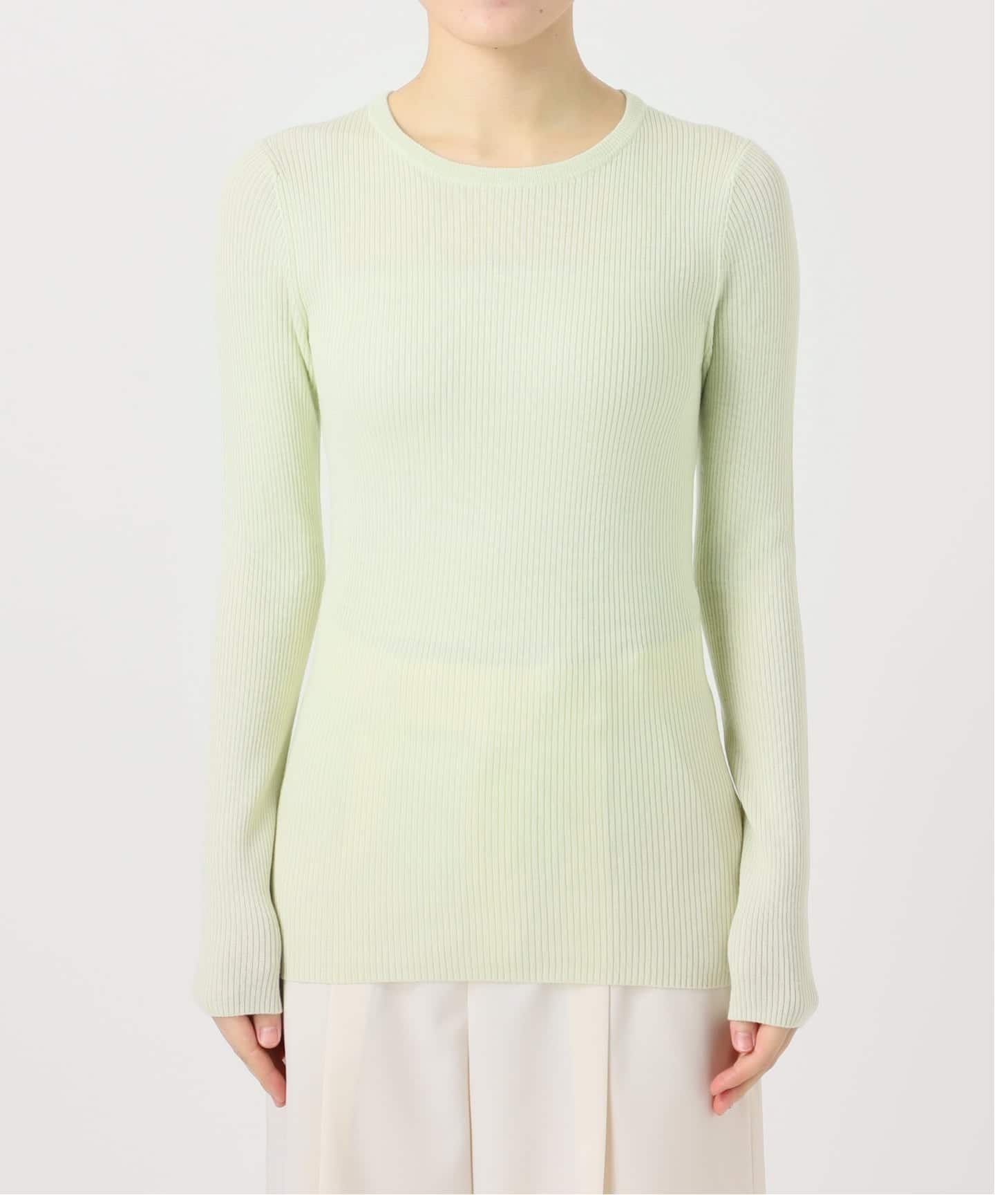 追加》リブクルーネックニット（ニット／セーター）｜NOBLE（ノーブル