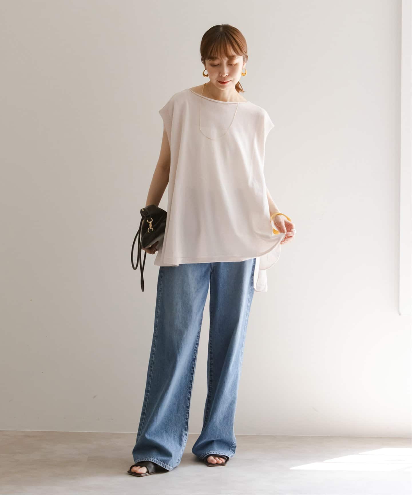NOBLE【洗える】RY/PL テントラインプルオーバー 洗える】RY/PL テントラインプルオーバー（ニット／セーター