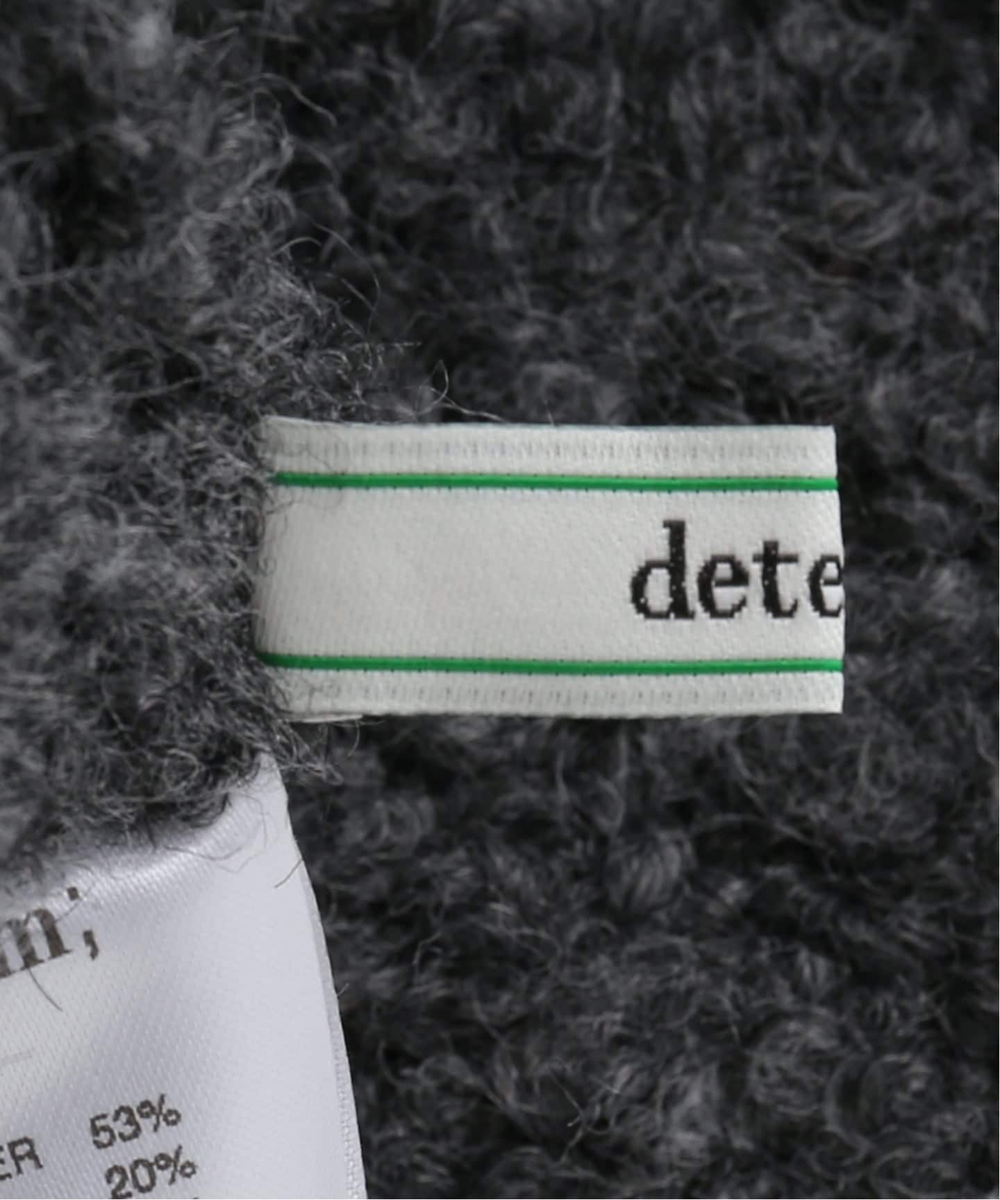 determ/デターム Open Back Shaggy Turtleneck Knit（ニット／セーター