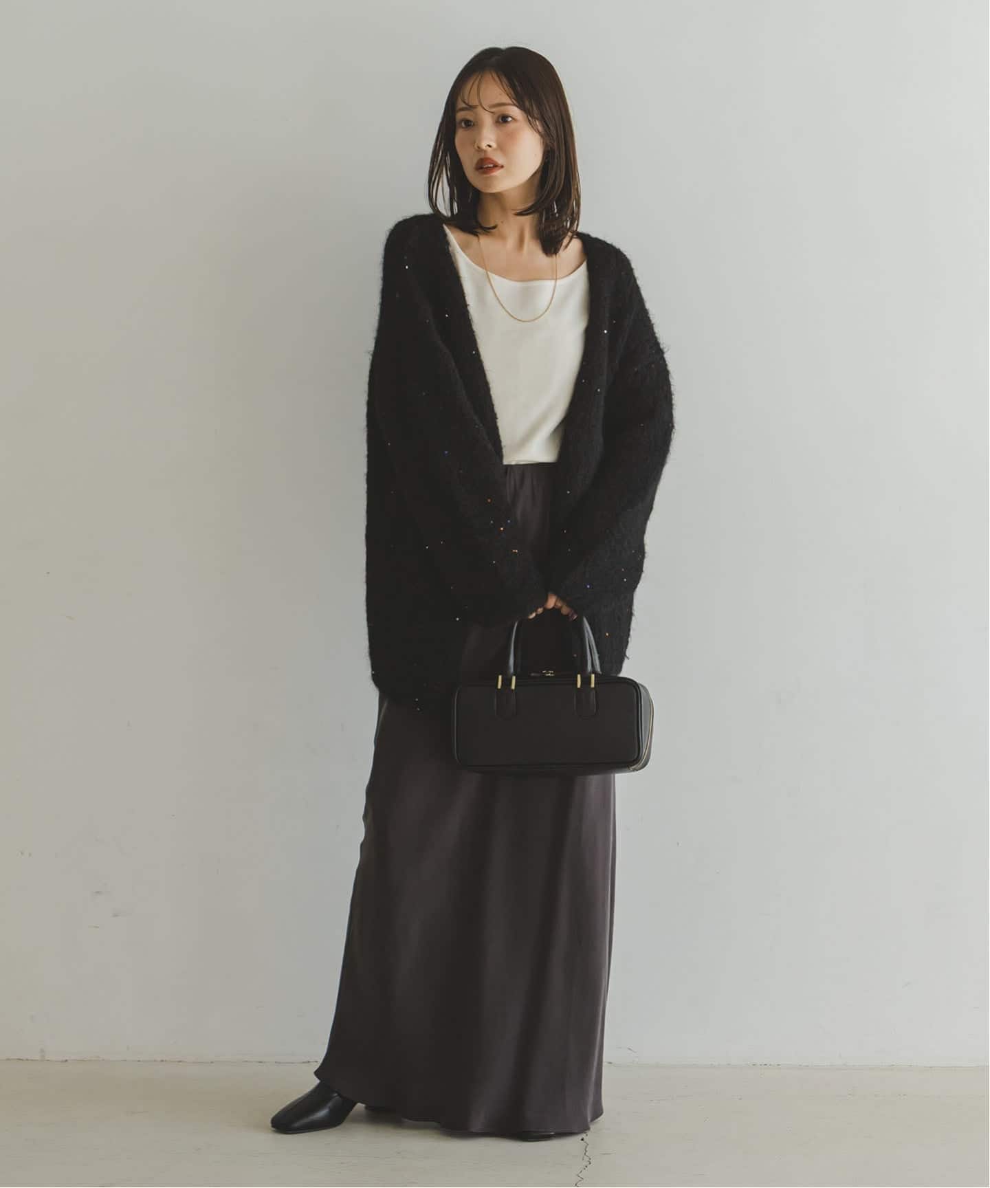 COUTURE D'ADAM/クチュールドアダム Sequin Fluffy Knit カーディガン