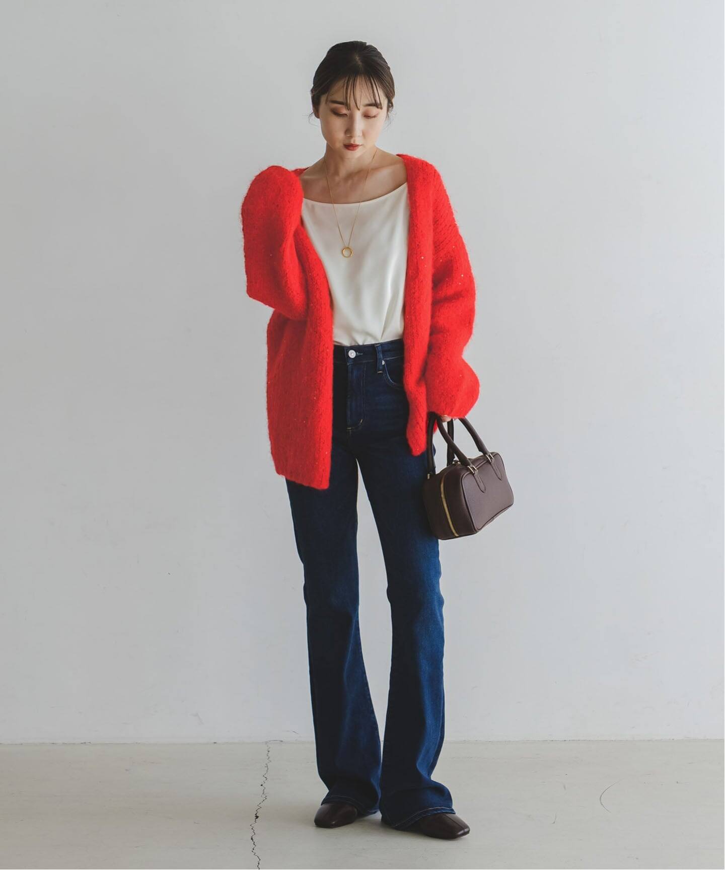 COUTURE D'ADAM/クチュールドアダム Sequin Fluffy Knit カーディガン