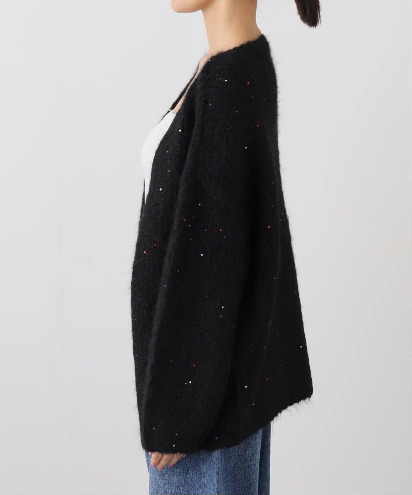 COUTURE D'ADAM/クチュールドアダム Sequin Fluffy Knit カーディガン