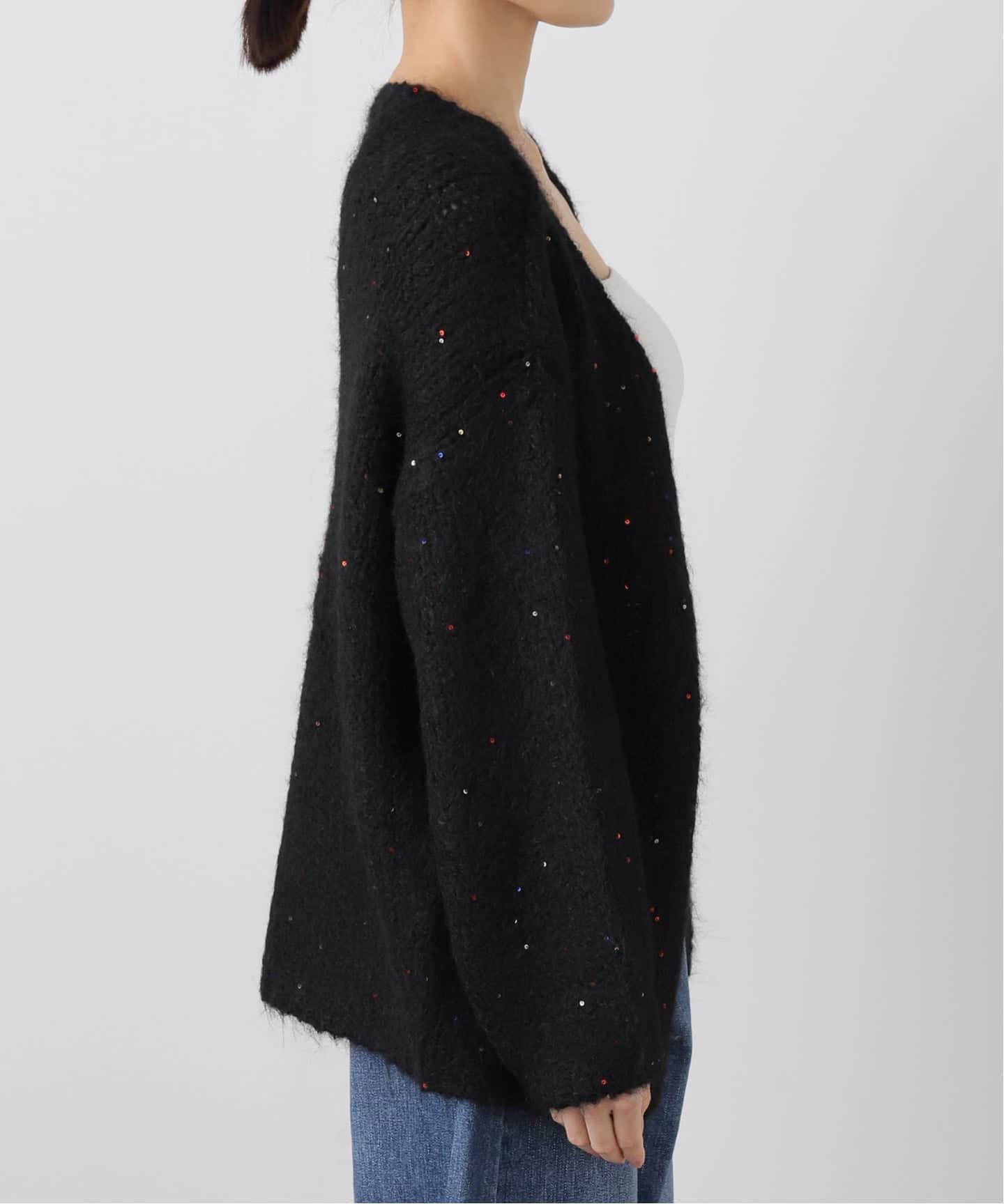 COUTURE D'ADAM/クチュールドアダム Sequin Fluffy Knit カーディガン