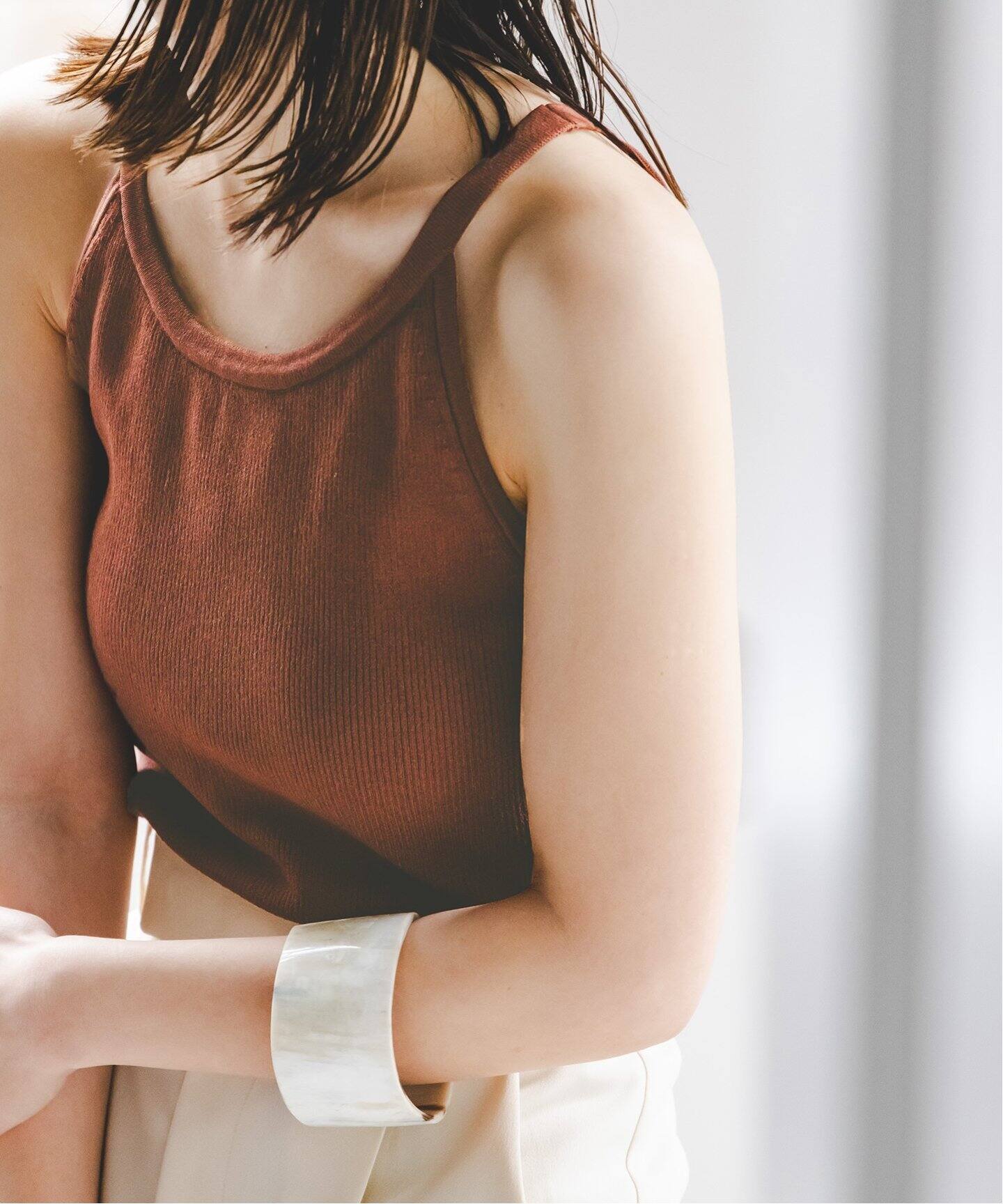 ADAWAS/アダワズ STRETCH COTTON TANKTOP（カップ付きインナー 