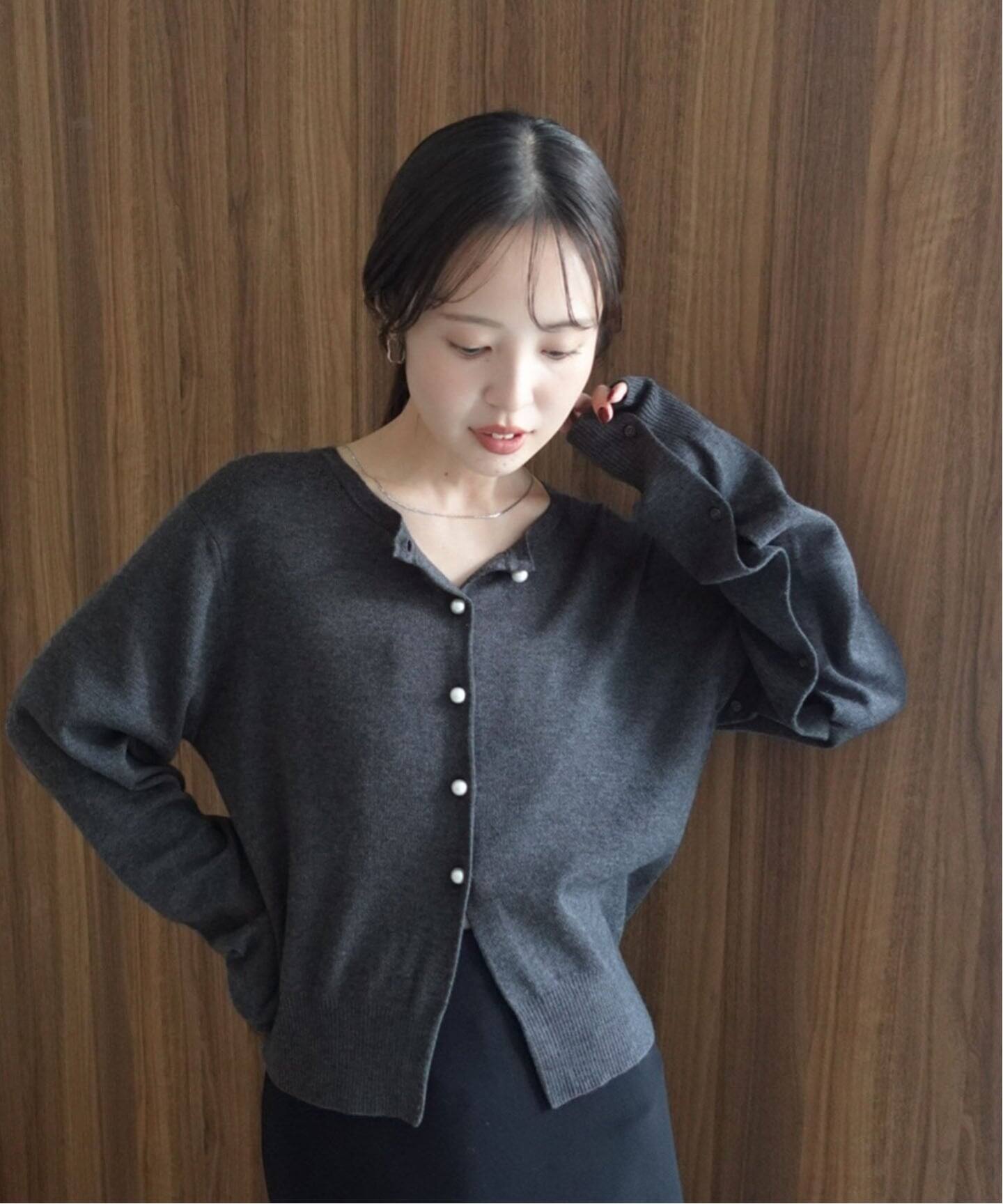 PROTAGONISTA/プロタゴ二スタ ウォッシャブルウールパールボタン