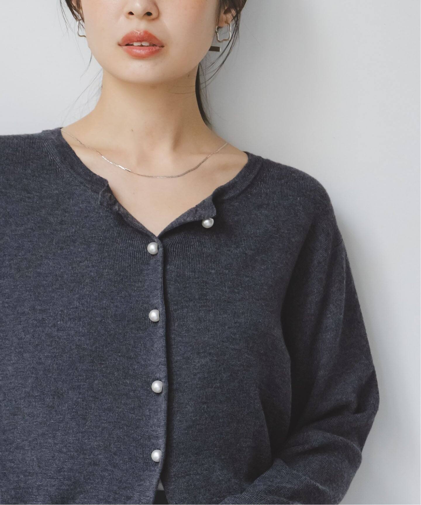 PROTAGONISTA/プロタゴ二スタ ウォッシャブルウールパールボタン