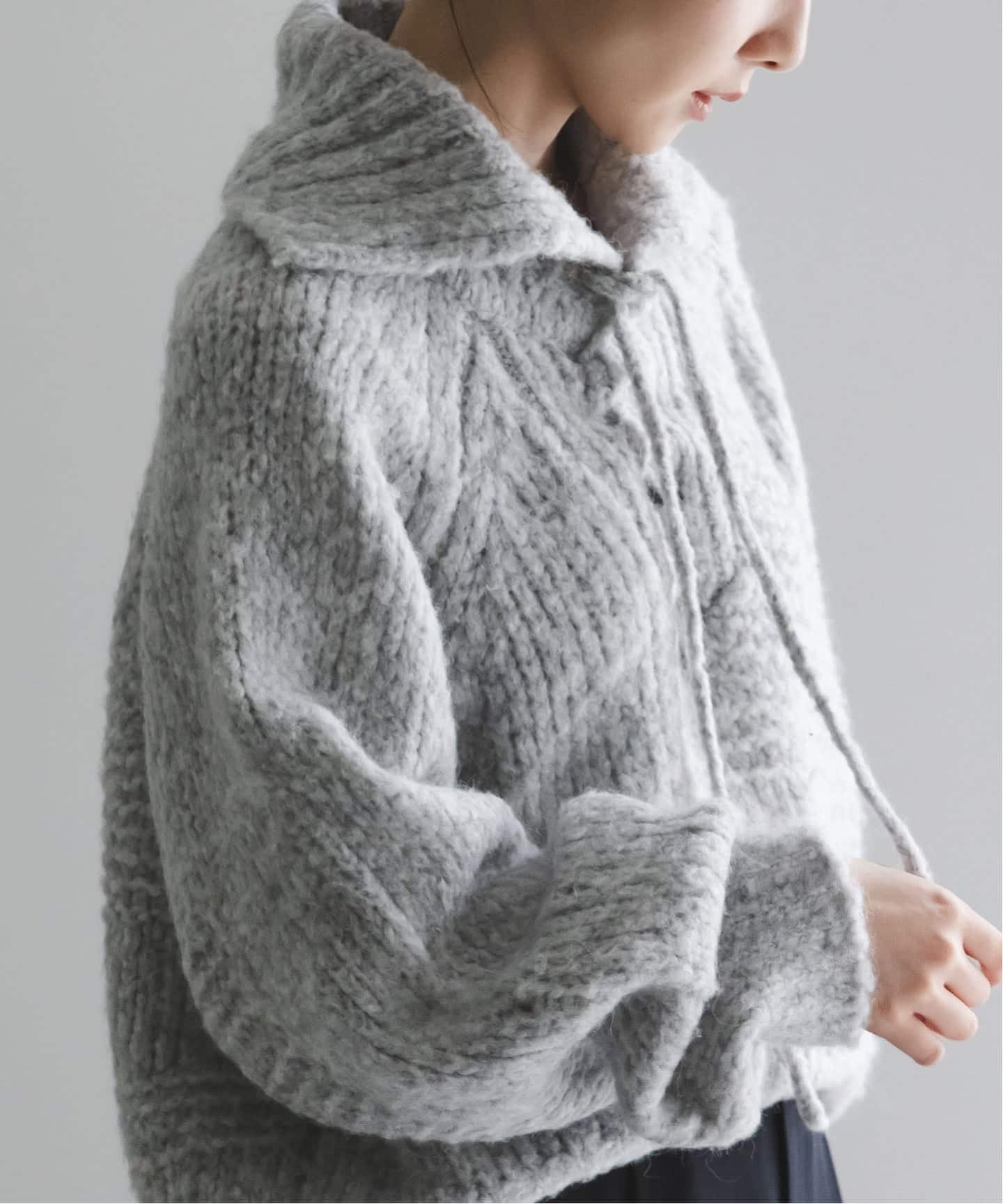 NOBLE別注》Venit/ヴェニット レースアップニット（ニット／セーター