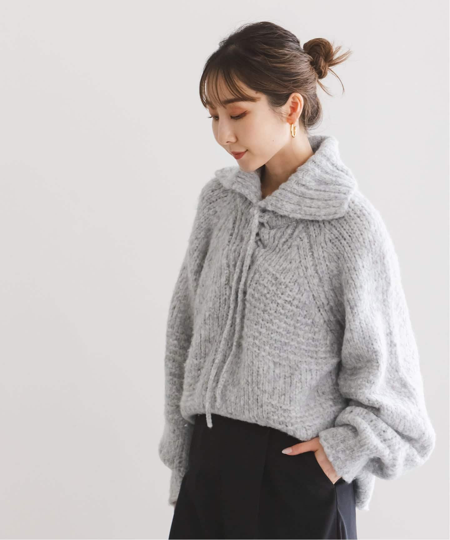 NOBLE別注》Venit/ヴェニット レースアップニット（ニット／セーター