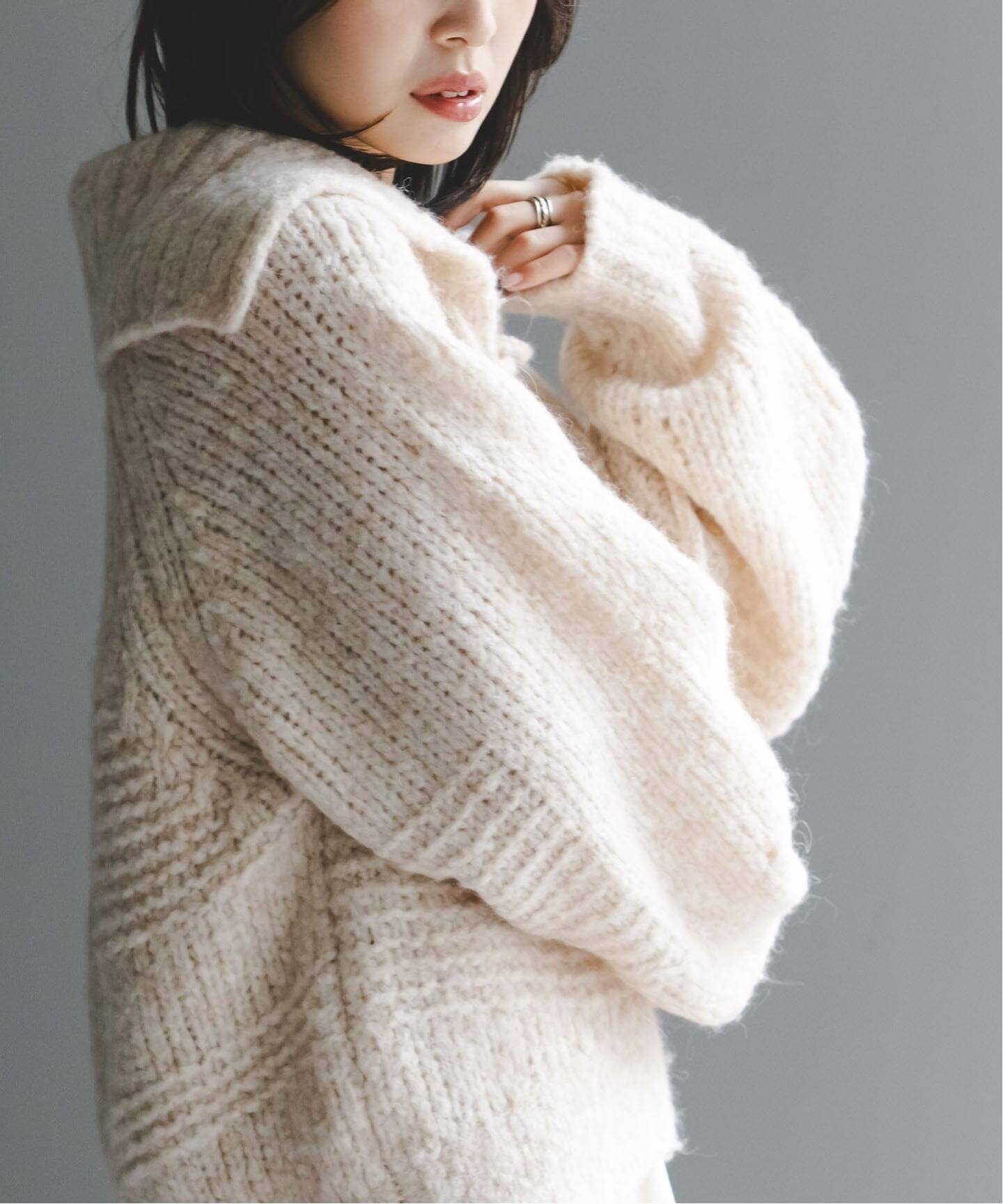 NOBLE別注》Venit/ヴェニット レースアップニット（ニット／セーター