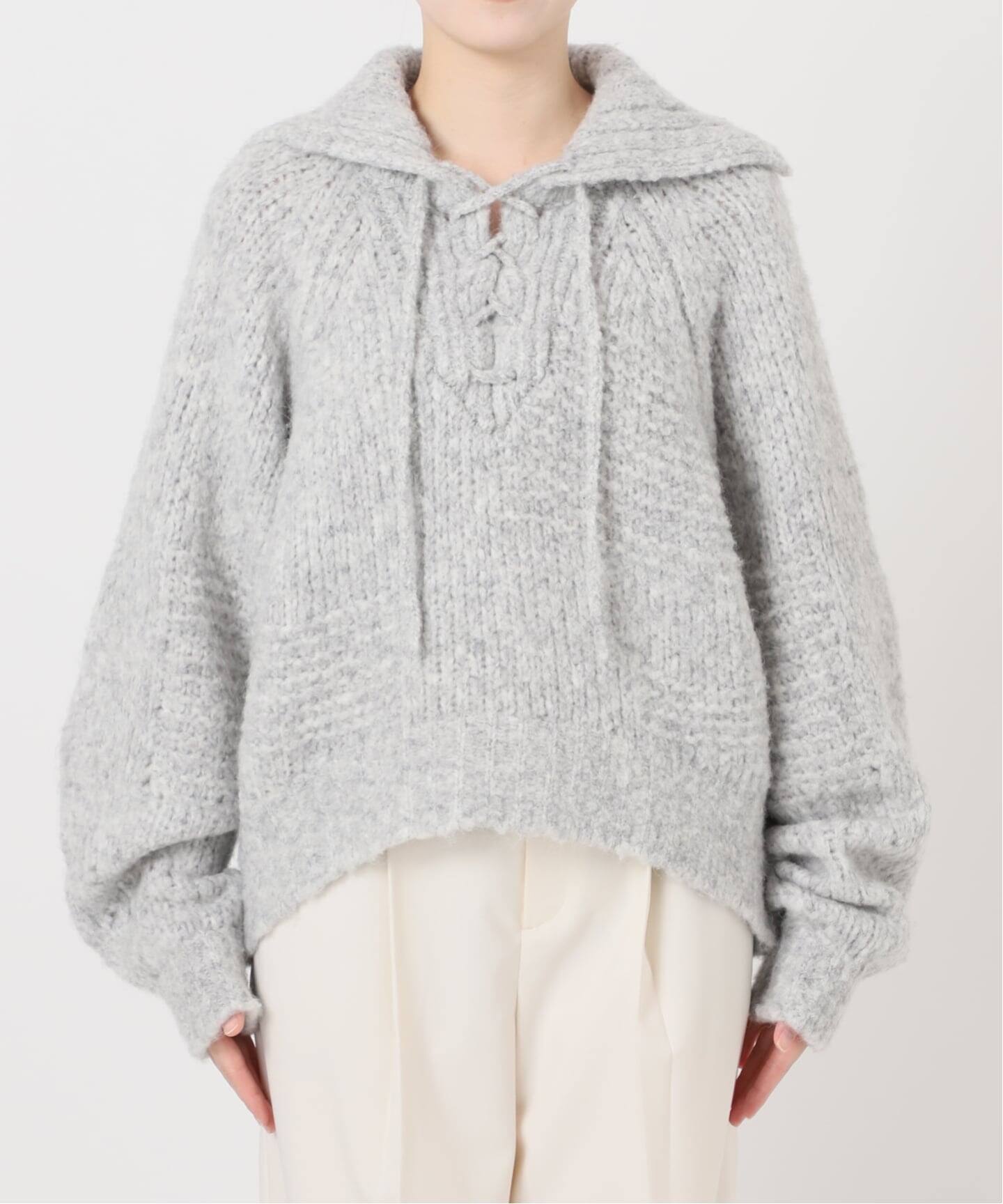 NOBLE別注》Venit/ヴェニット レースアップニット（ニット／セーター