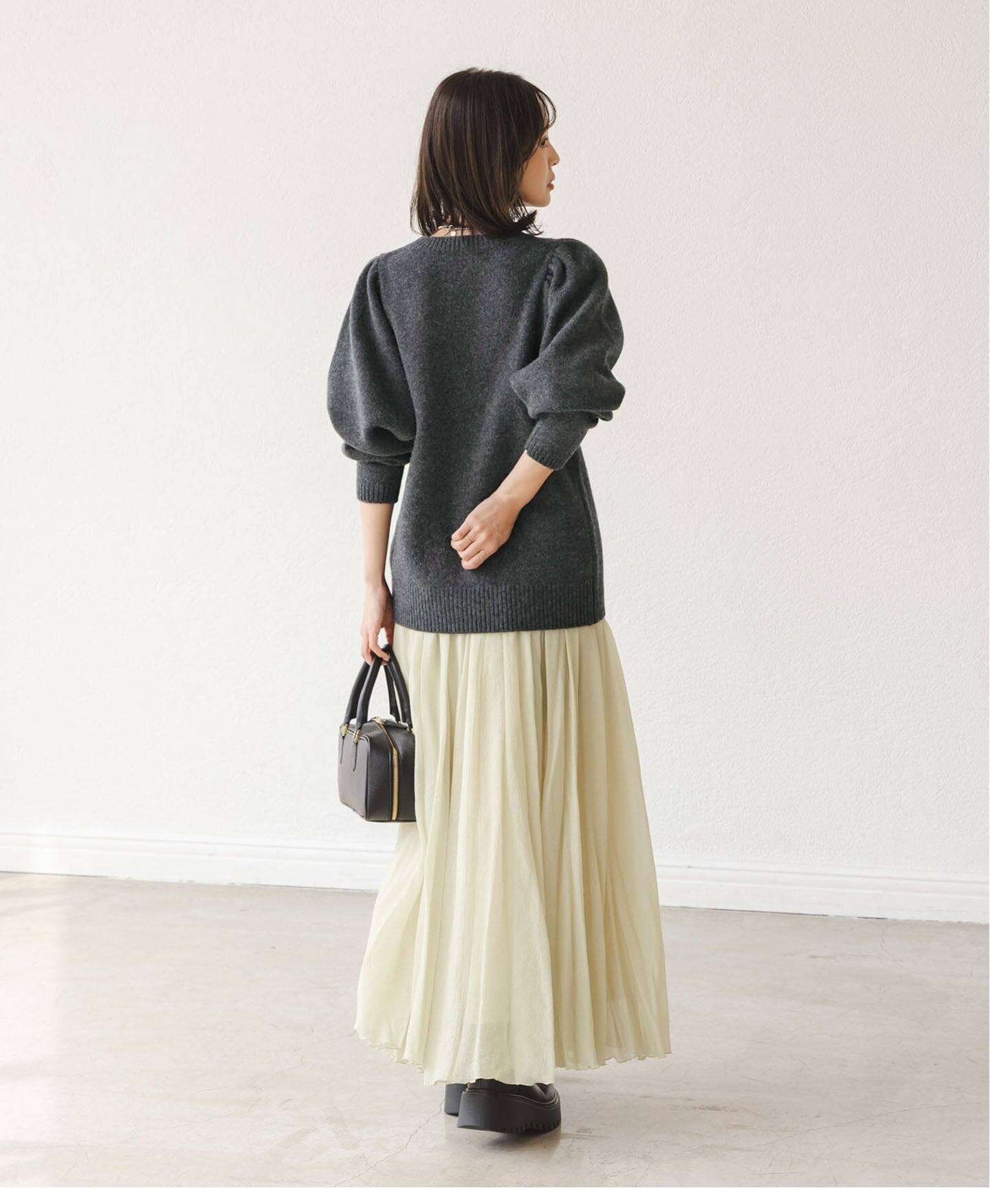 PROTAGONISTA/プロタゴ二スタ ショルダーギャザーニット（ニット