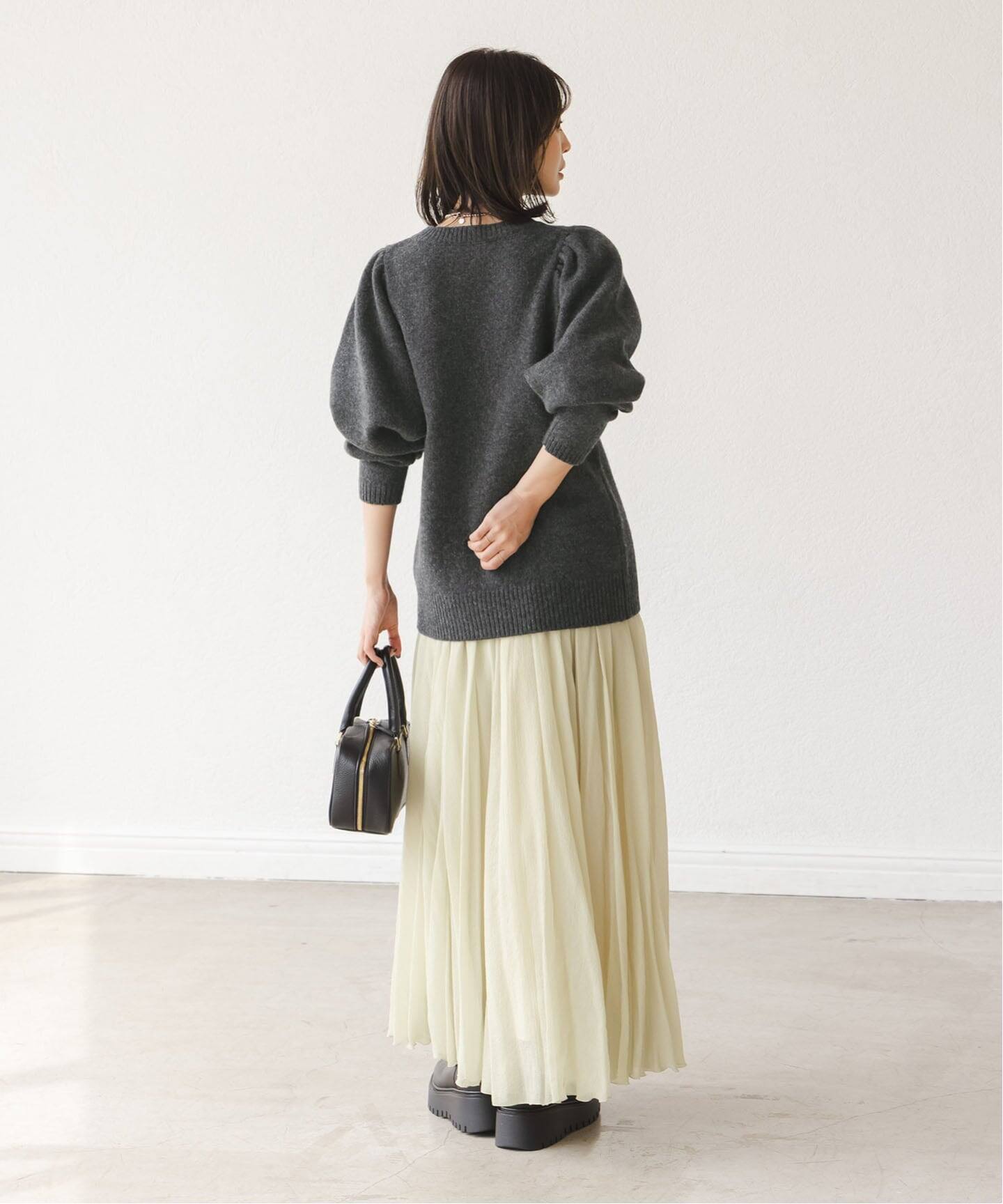 PROTAGONISTA/プロタゴ二スタ ショルダーギャザーニット（ニット