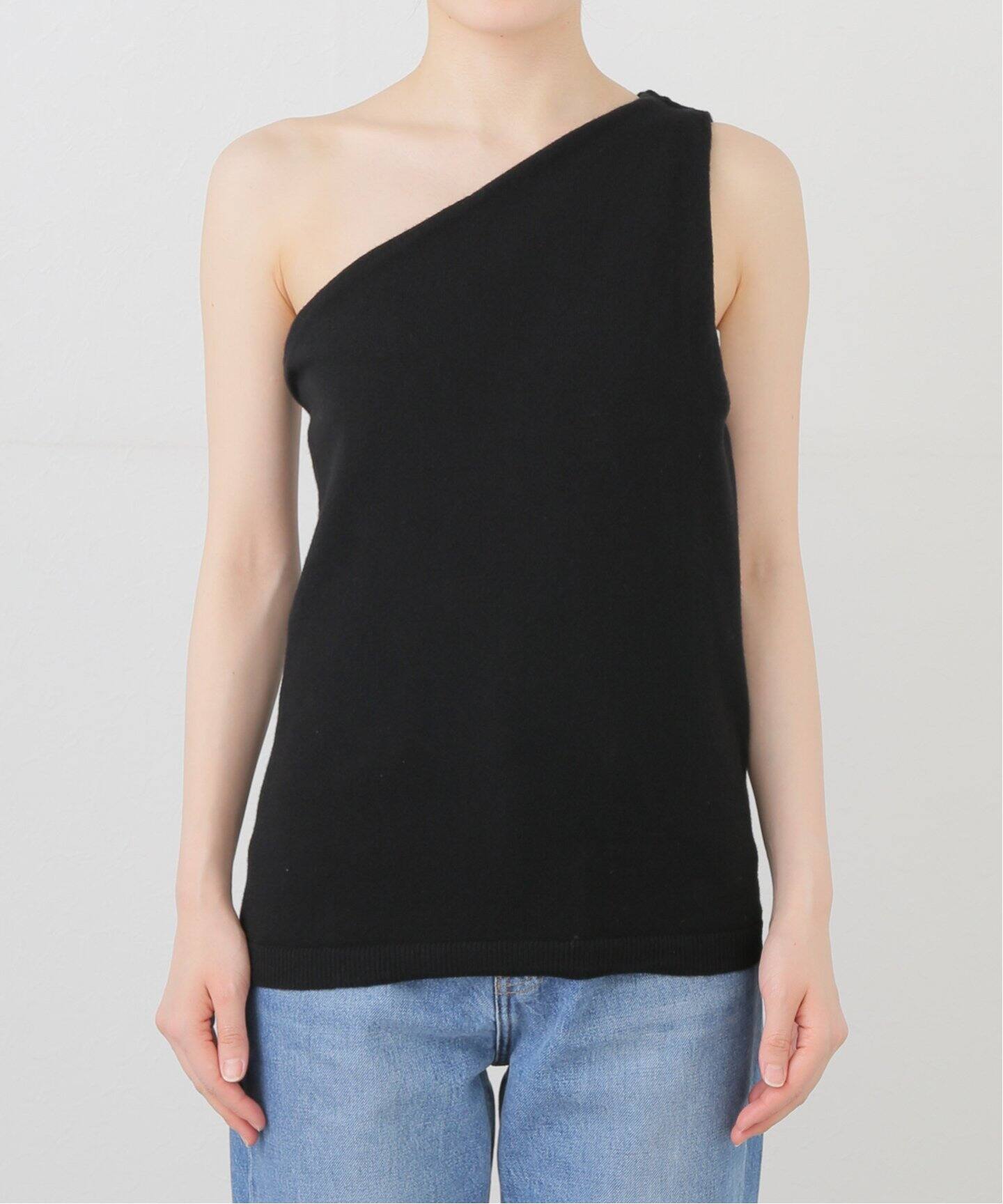 ROHE ロヘ ニット ブラック 黒 サイズ:36(S) | 25春夏 ワンショルダー