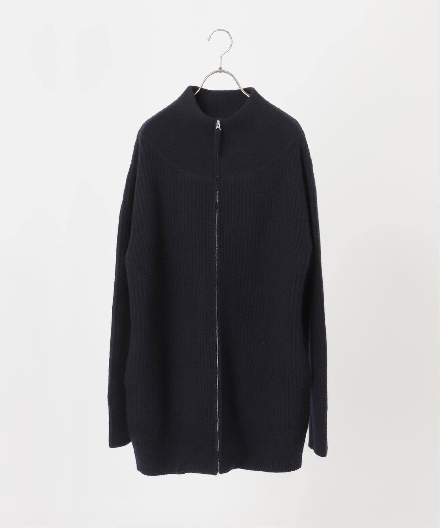 KNIT ZIP CARDIGAN / ニットジップカーディガン】（カーディガン