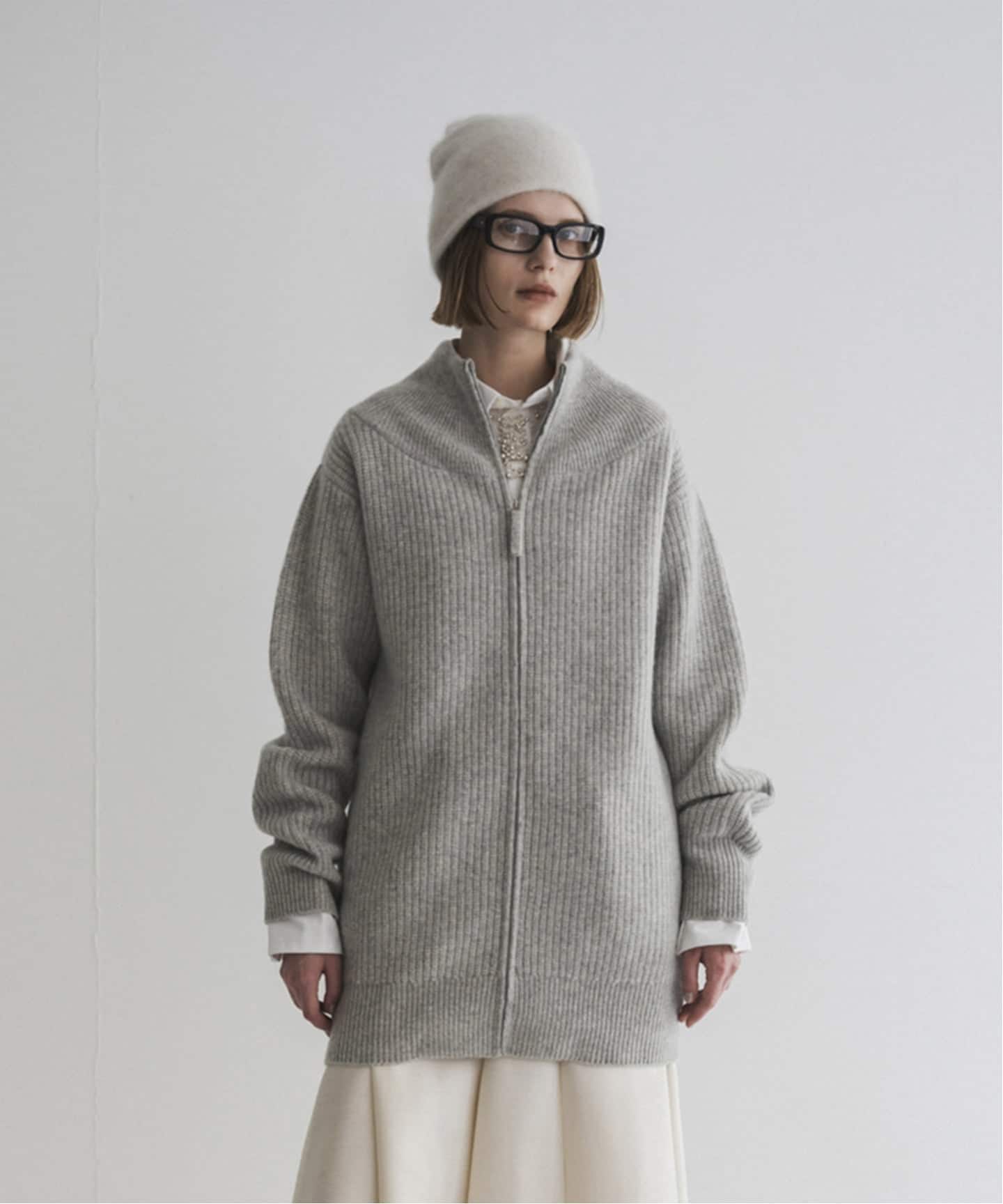 CALMER EDIFICE別注 ZIPUPカーディガン EDIFICE カーディガン CALMER(カルメール) 別注 ZIP UP メンズ