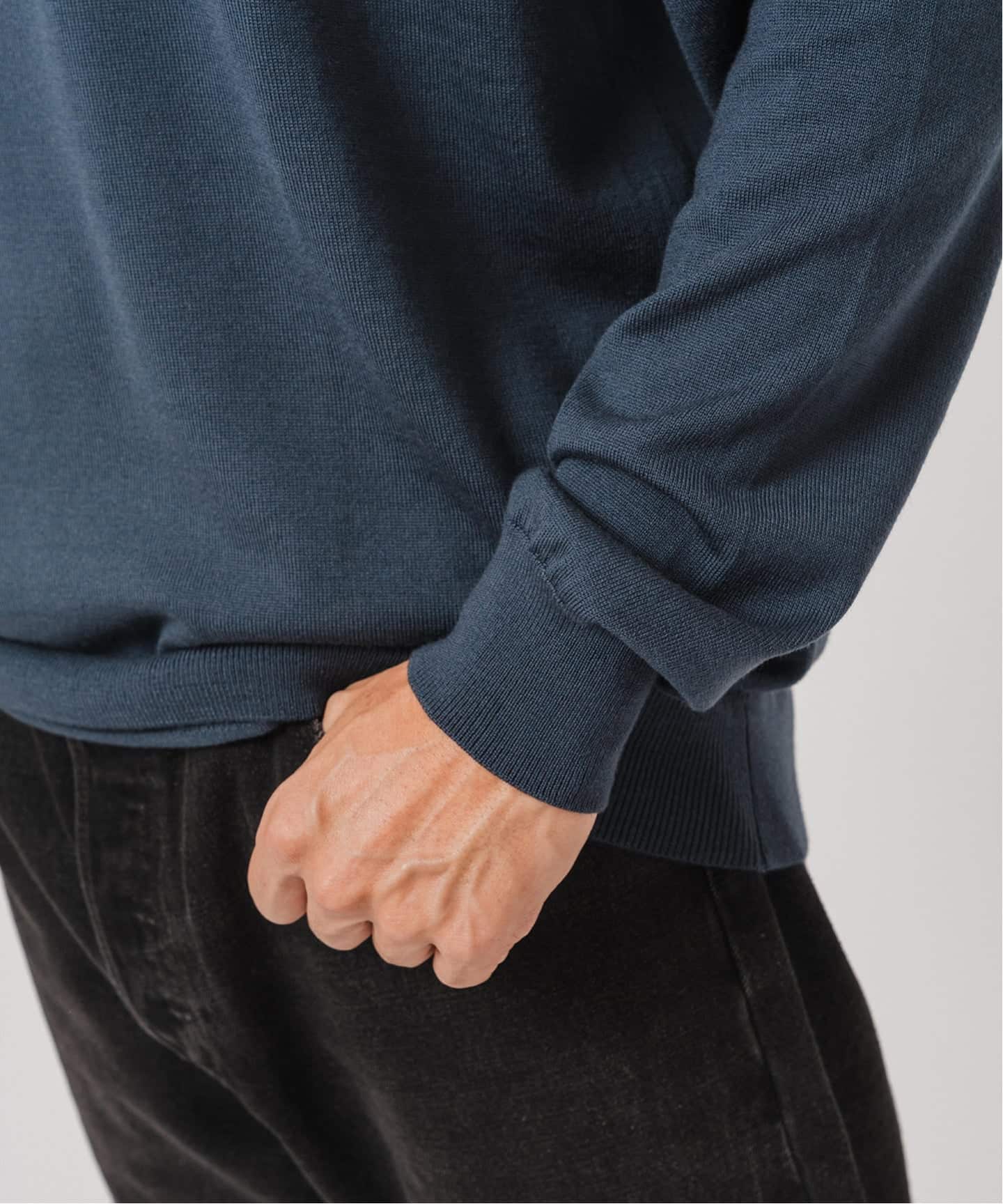 ニットセーター EDIFICE（エディフィス）の「14ゲージ ウール クルーネックニット