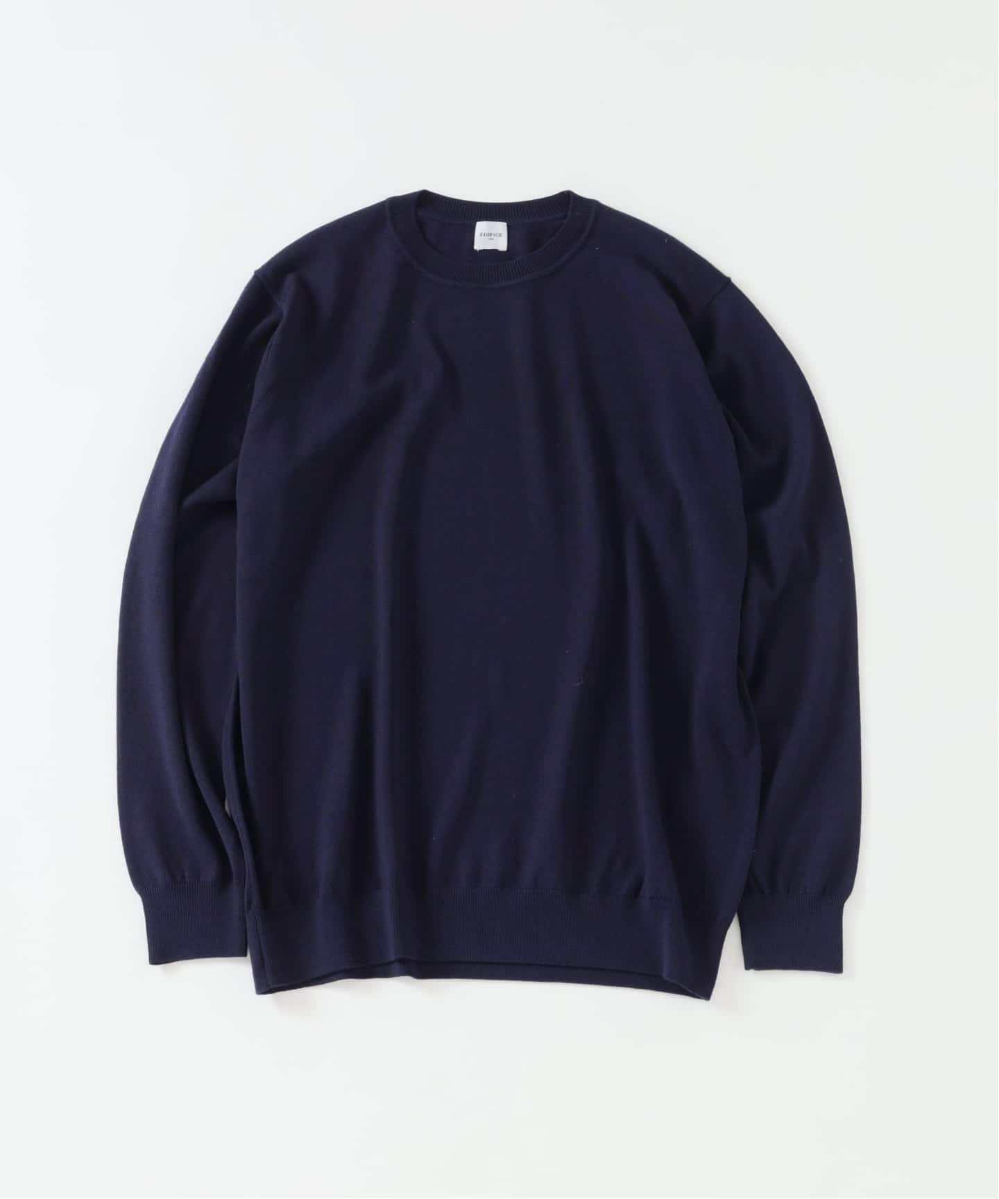 14ゲージ ウール クルーネックニット（ニット／セーター）｜EDIFICE